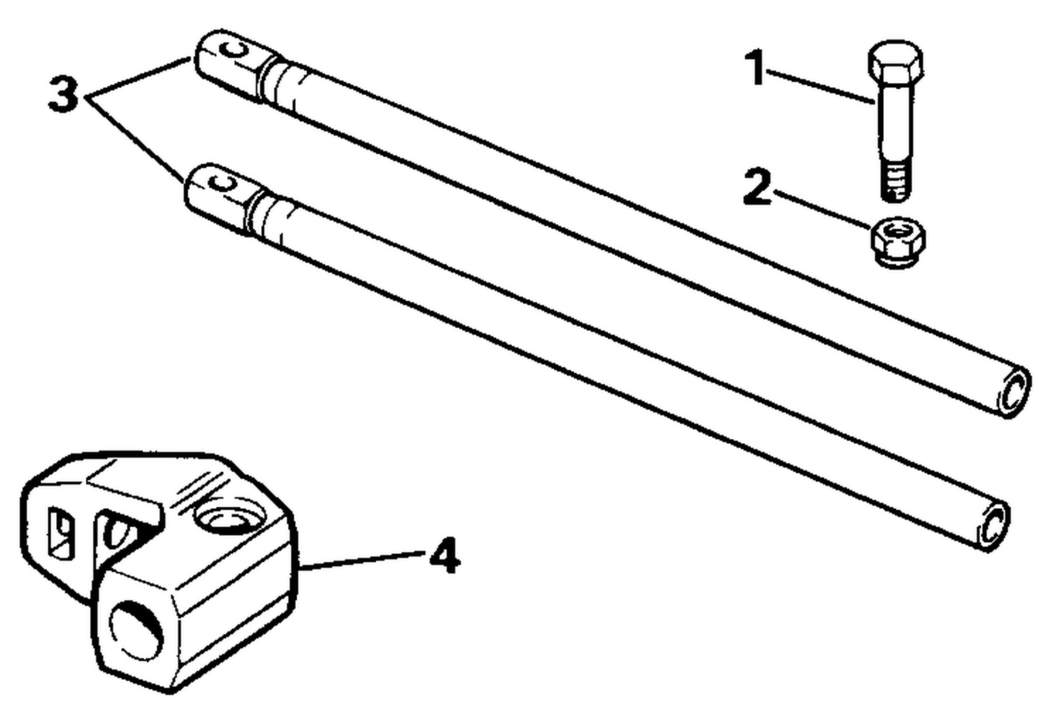 CONNECTOR AND GUIDE ROD - COUNTER ROTATING ENGINES