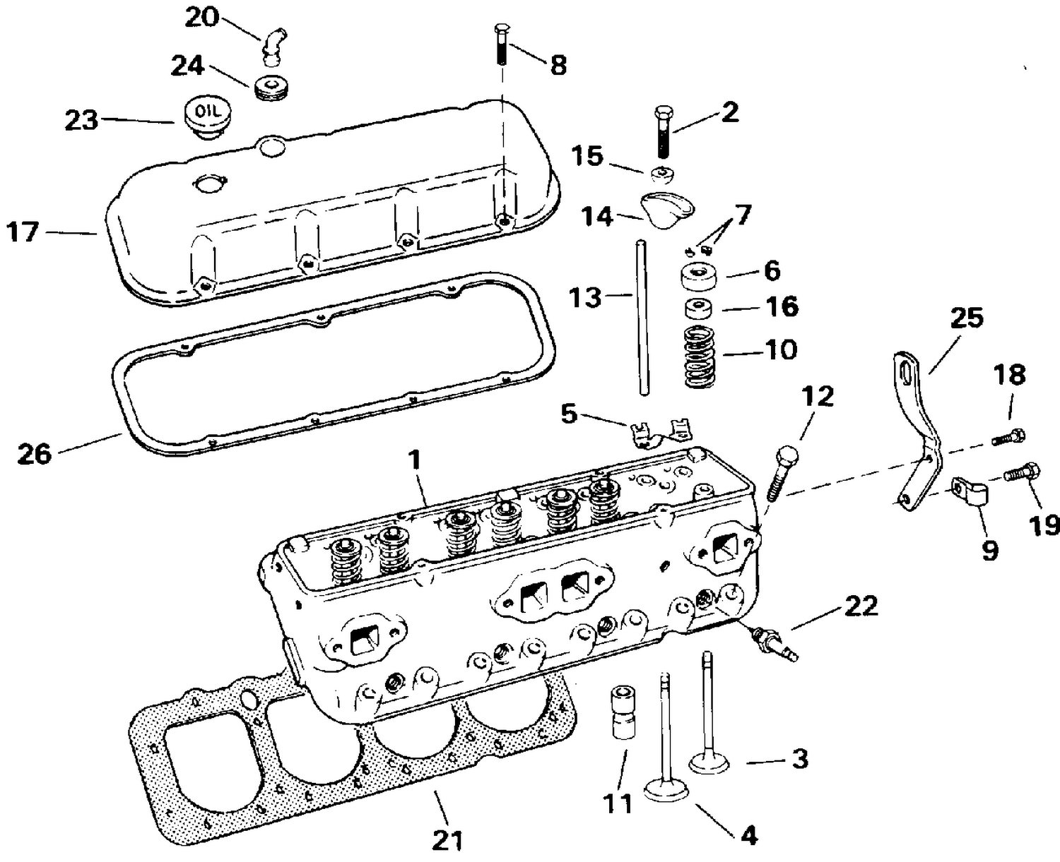 CYLINDER HEAD - 744DPEJVB & 744DPPJVB MODELS ONLY
