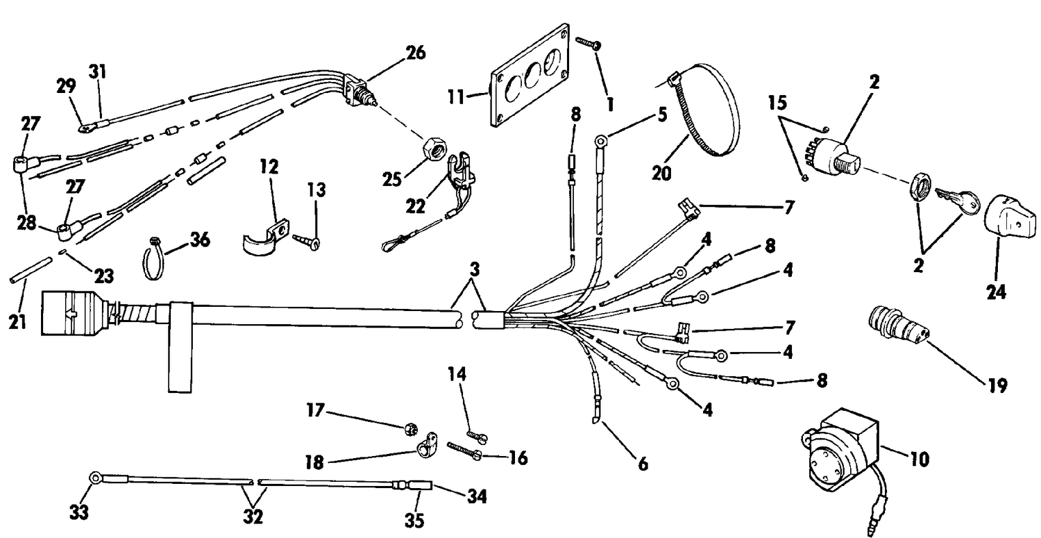 WIRING KIT - DUAL ENGINE 140 - 300 COUNTER ROTATING MODELS