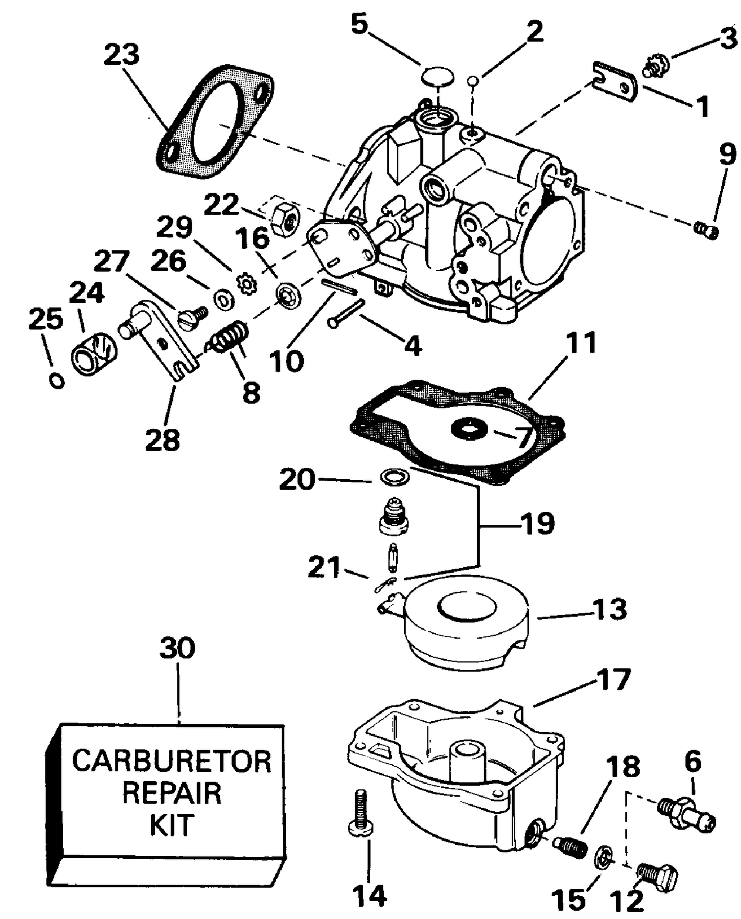 CARBURETOR - ALL 45 MODELS