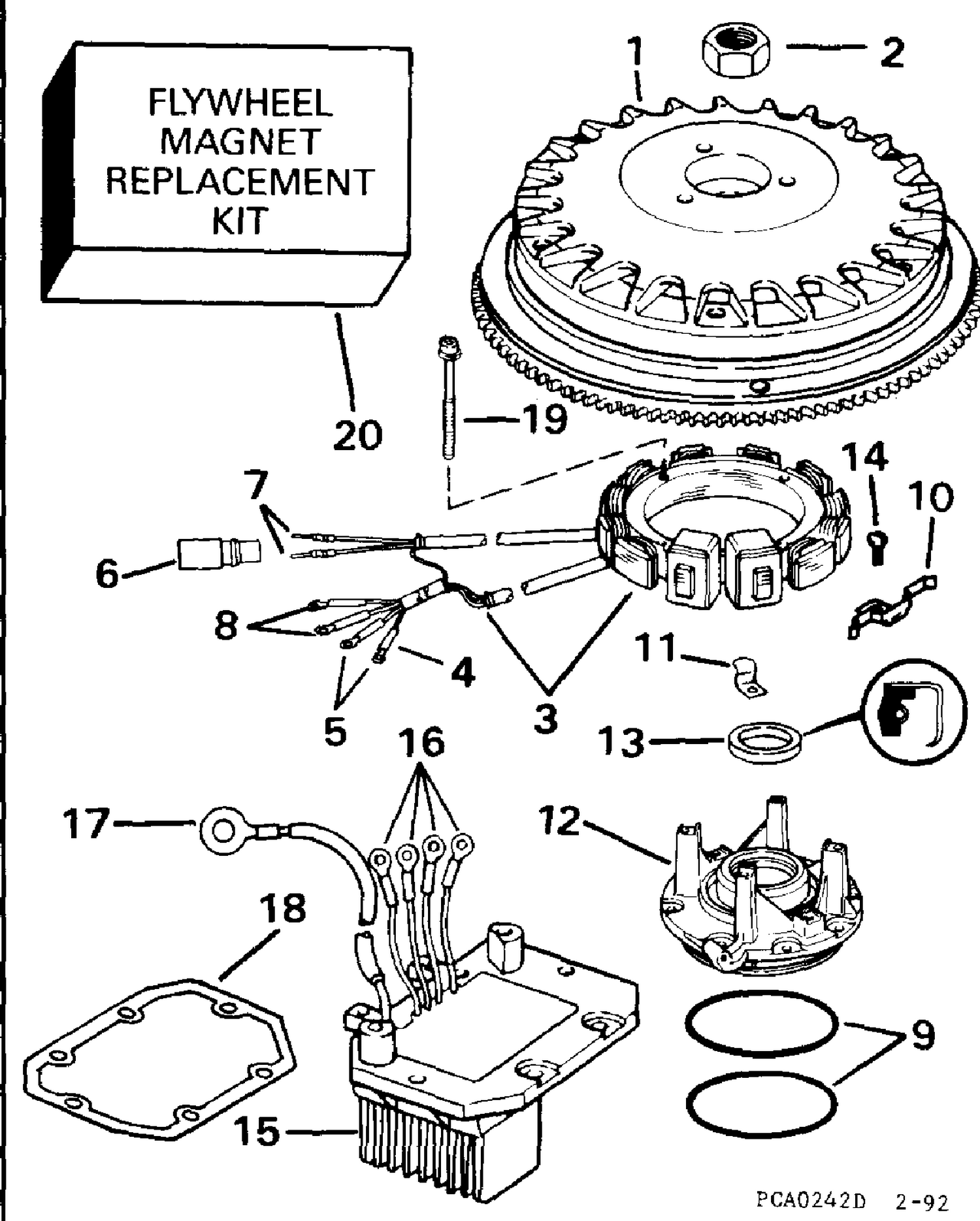 ALTERNATOR KIT, 35 AMP - 120, 125E, 140