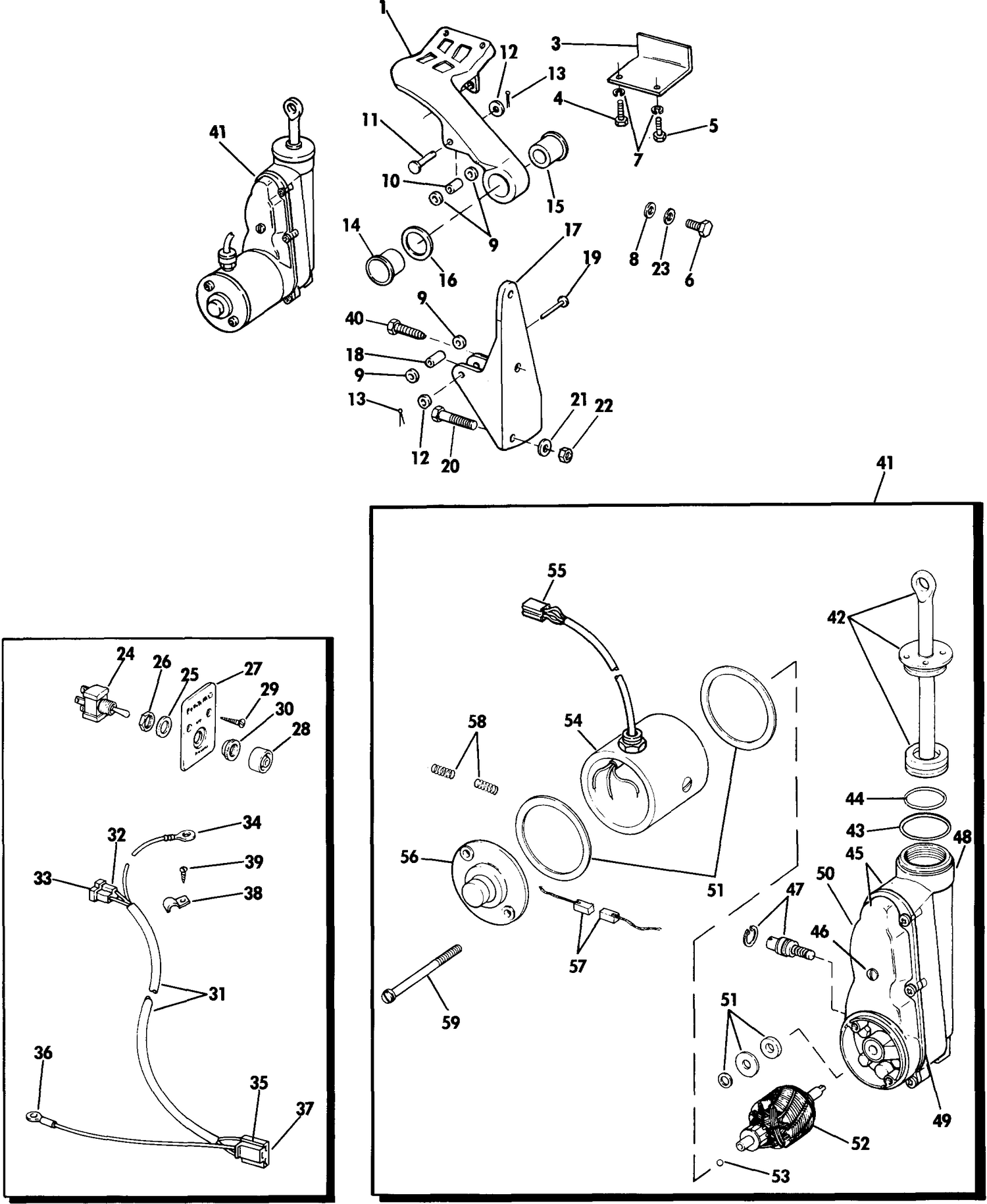 POWER TILT KIT 75 SHORT SHAFT MODELS