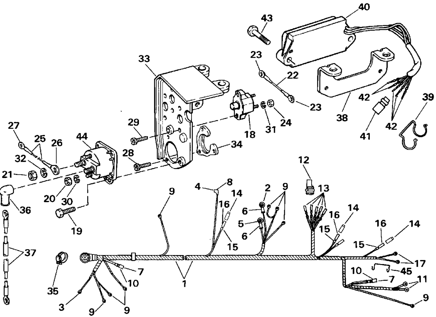 ENGINE WIRE HARNESS & SHIFT MODULE