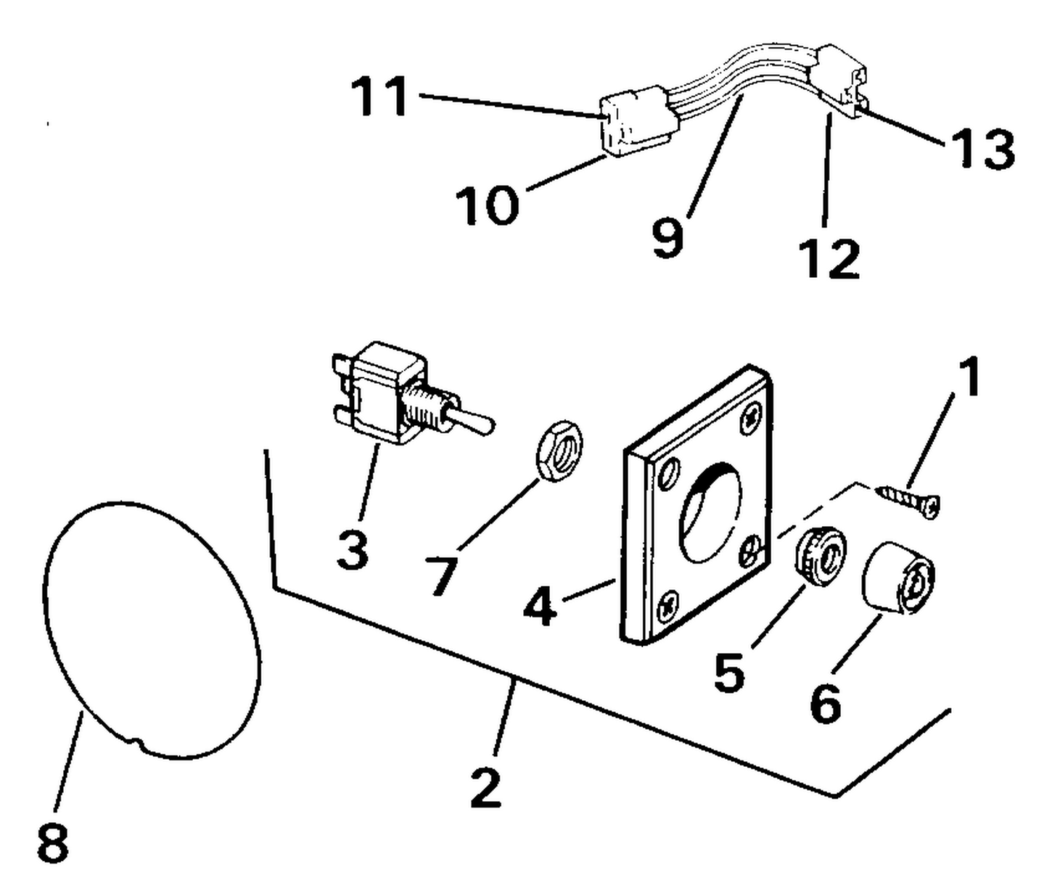 TRIM/TILT SWITCH CONVERSION KIT P/N 174752
