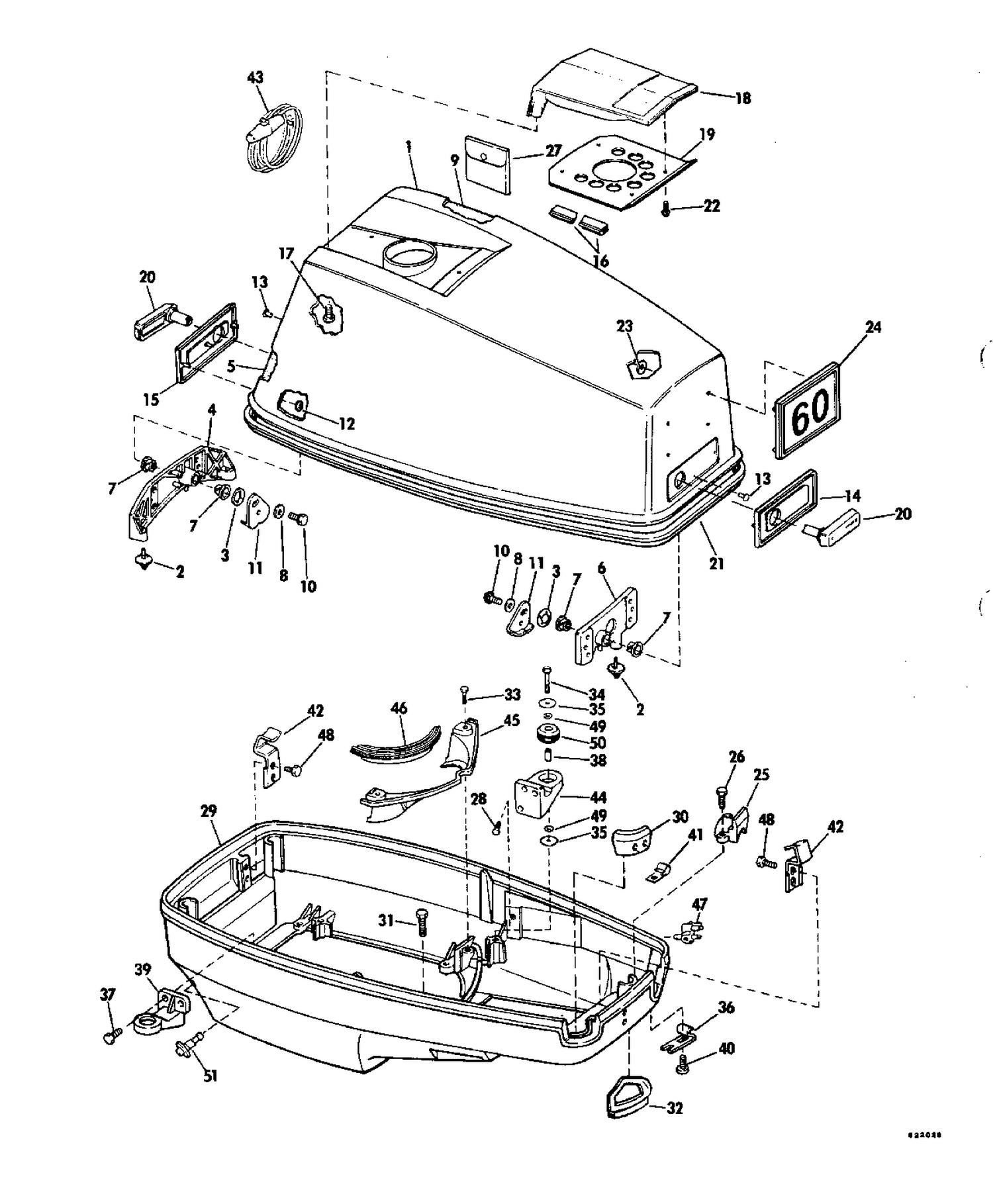 MOTOR COVER - JOHNSON