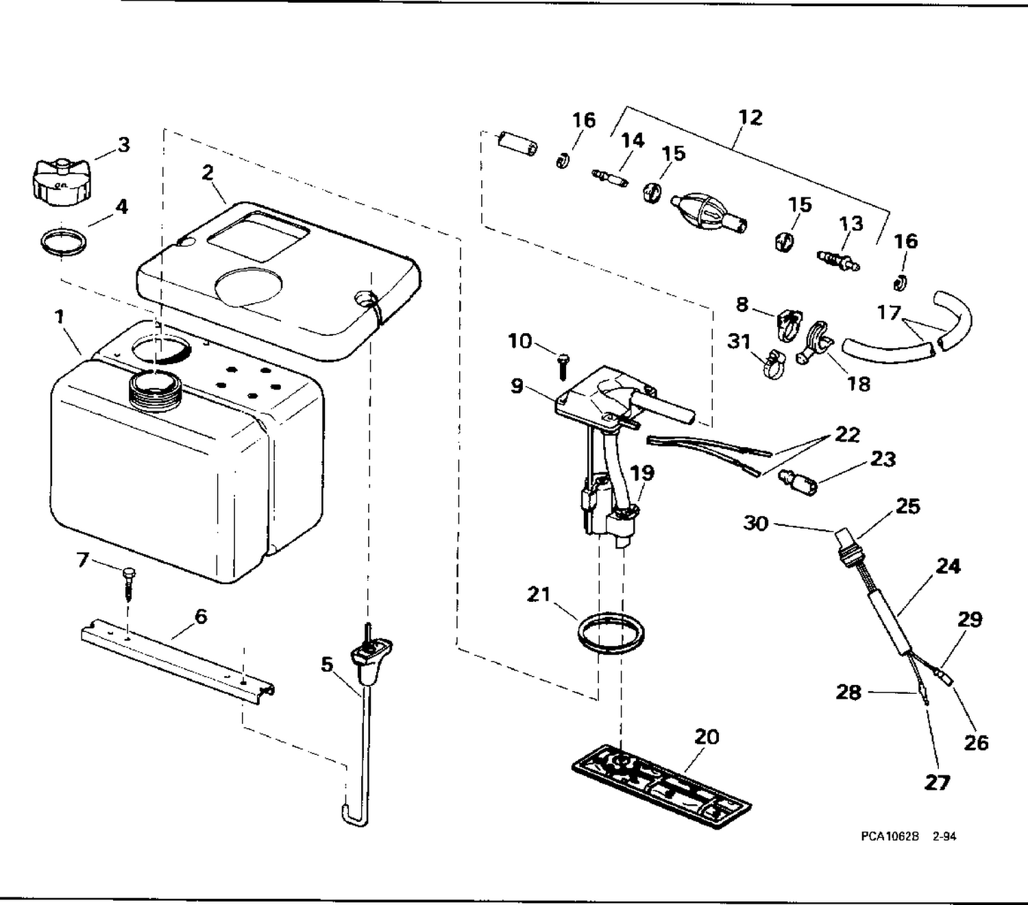 OIL TANK KIT - 1.8 GALLON