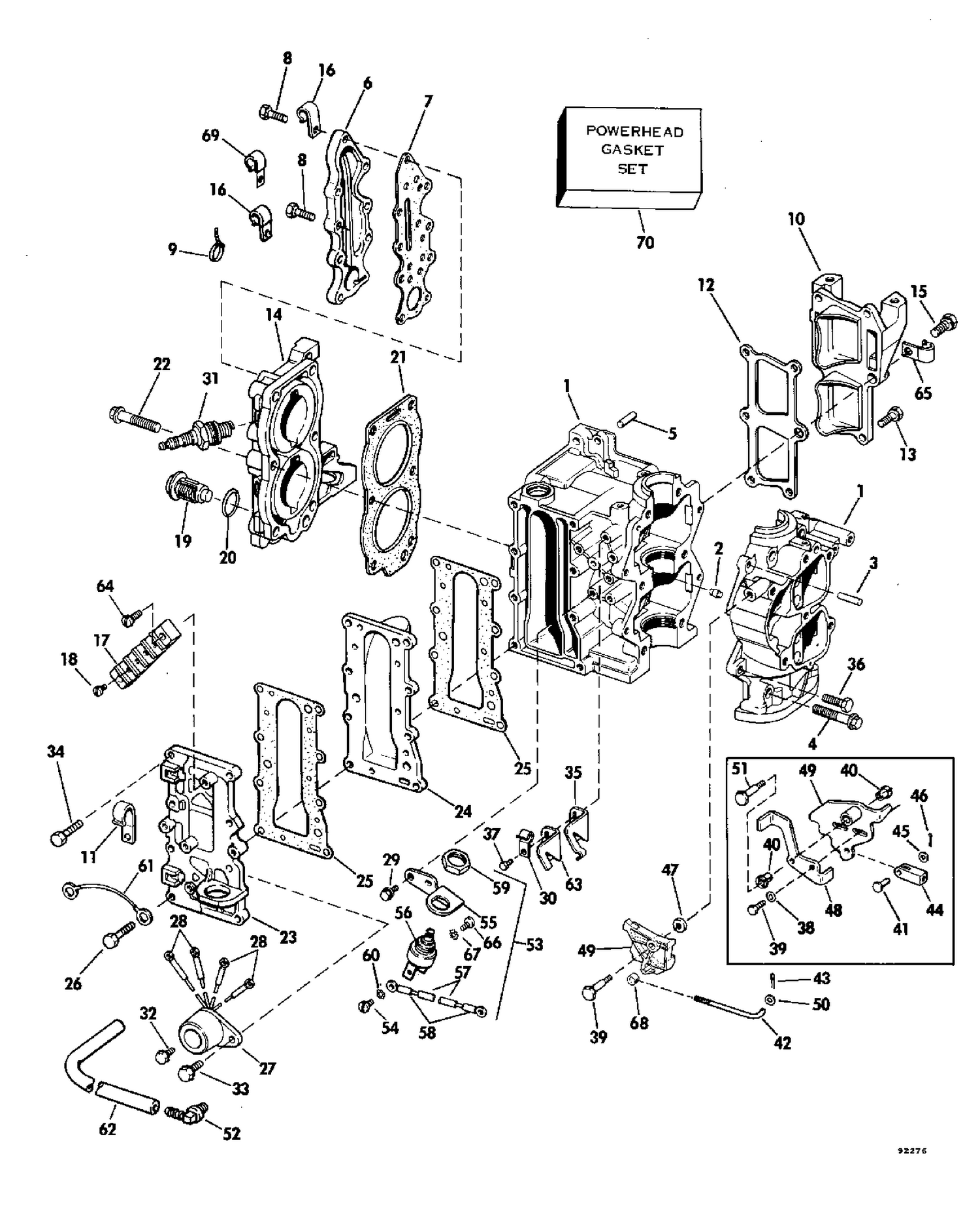 CYLINDER AND CRANKCASE