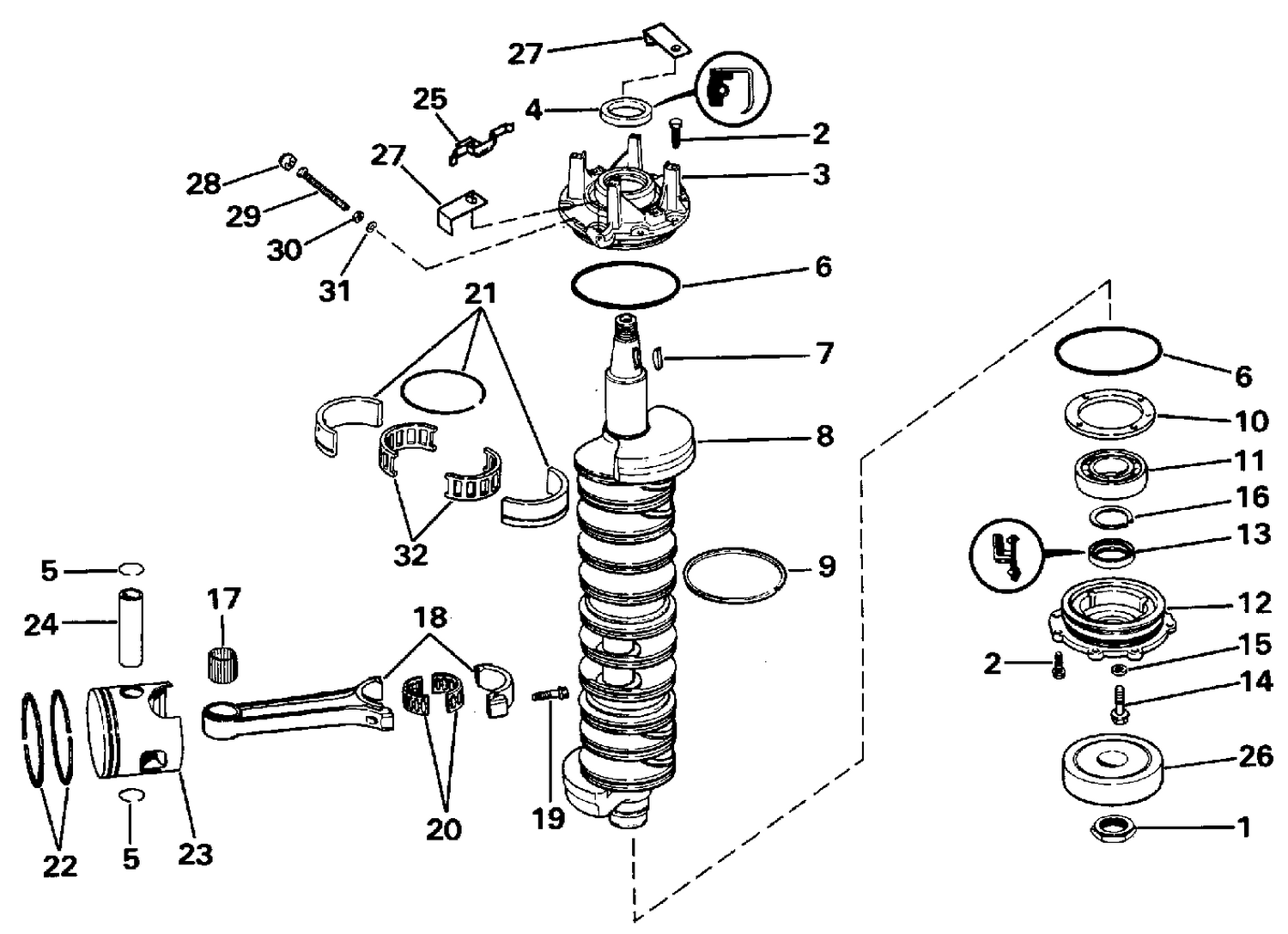 CRANKSHAFT & PISTON