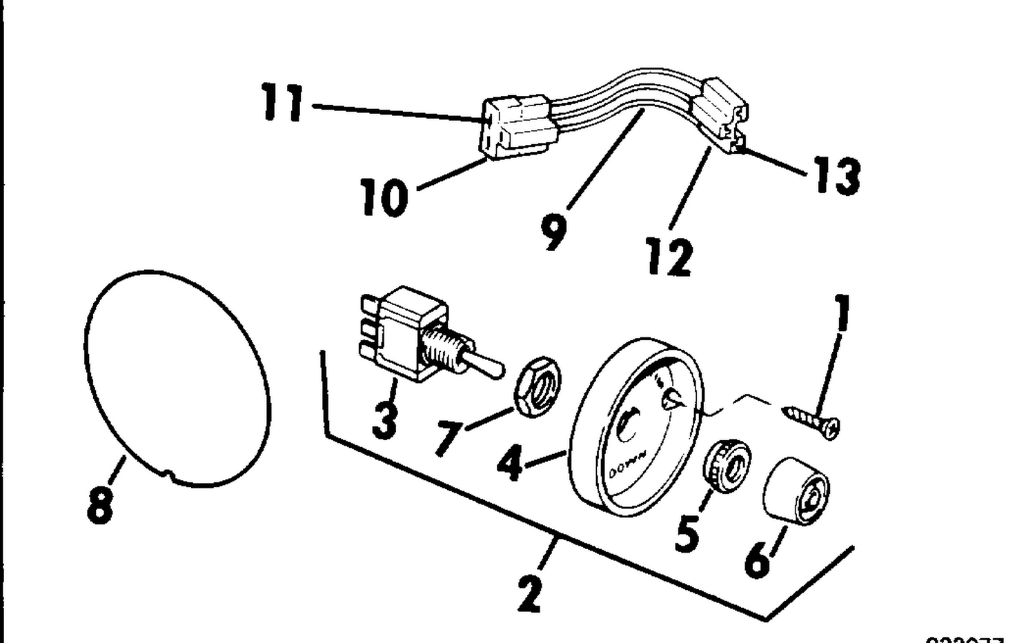 TRIM/TILT SWITCH CONVERSION KIT P/N 174290
