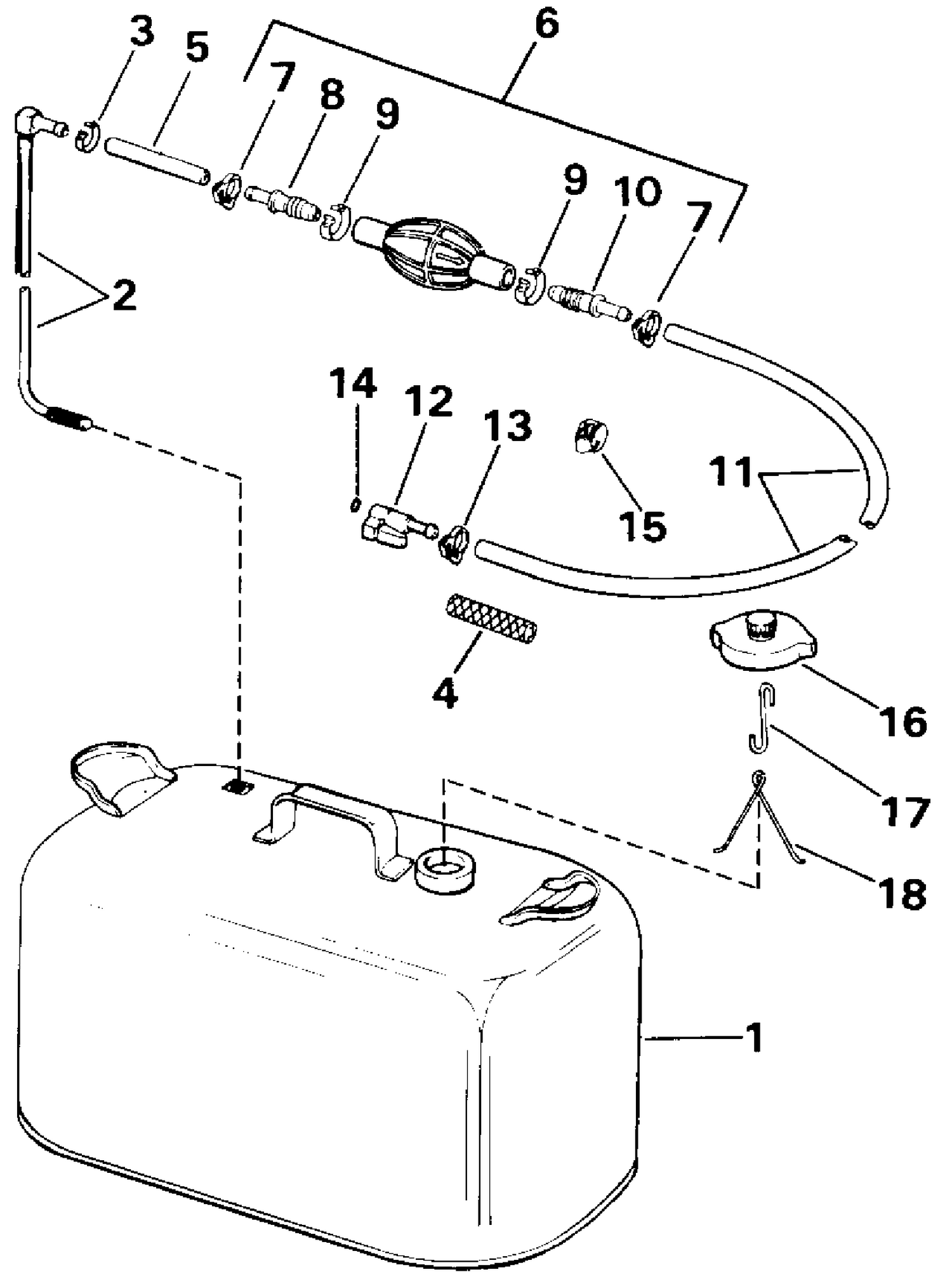 FUEL TANK WITHOUT GAUGE