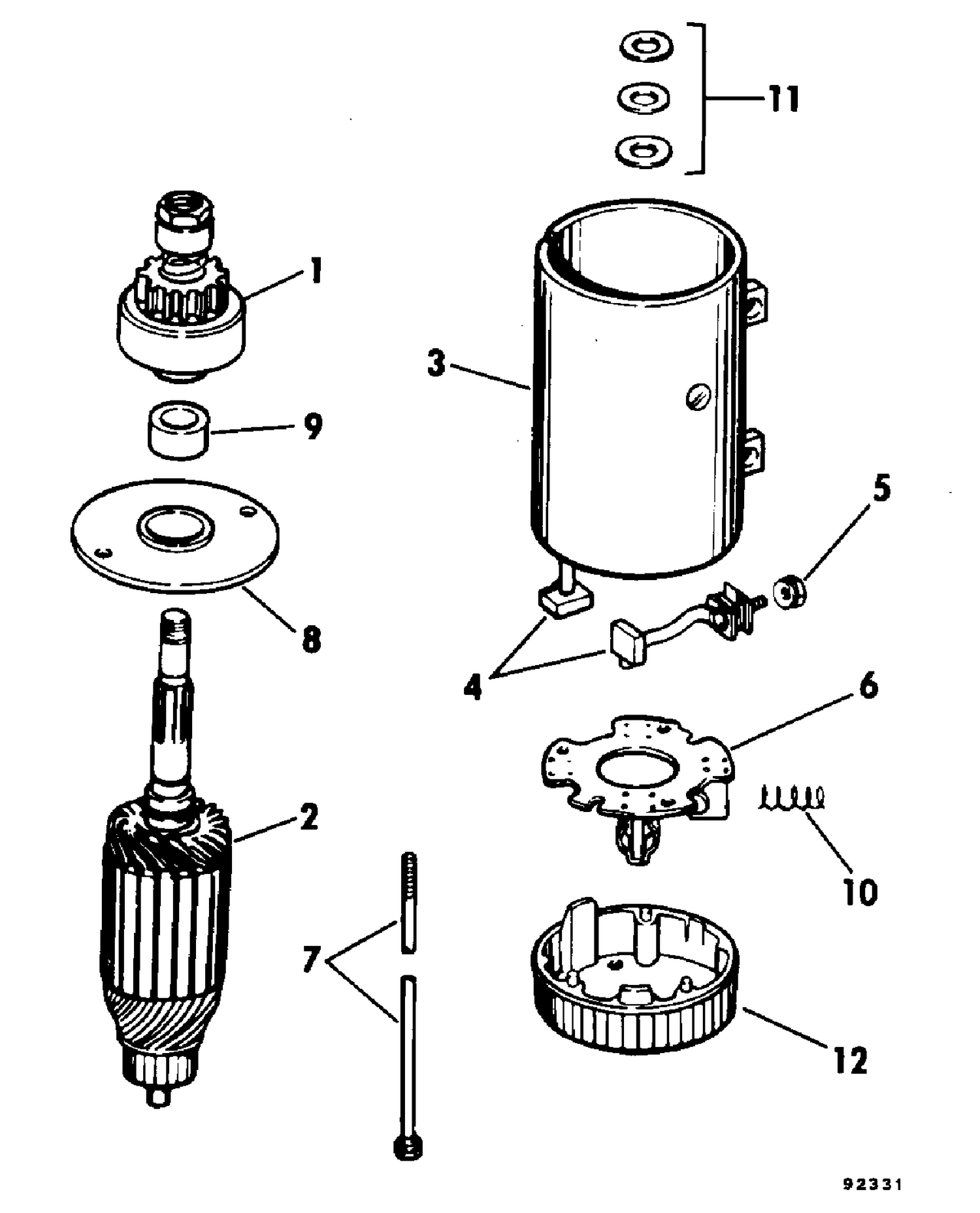 ELECTRIC STARTER-PRESTOLITE MODELS MGL-4109