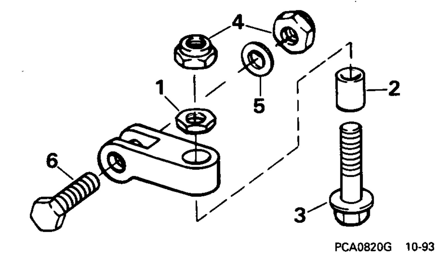 STEERING BOLT AND CLEVIS ASSEMBLY KIT - 20 THRU 40