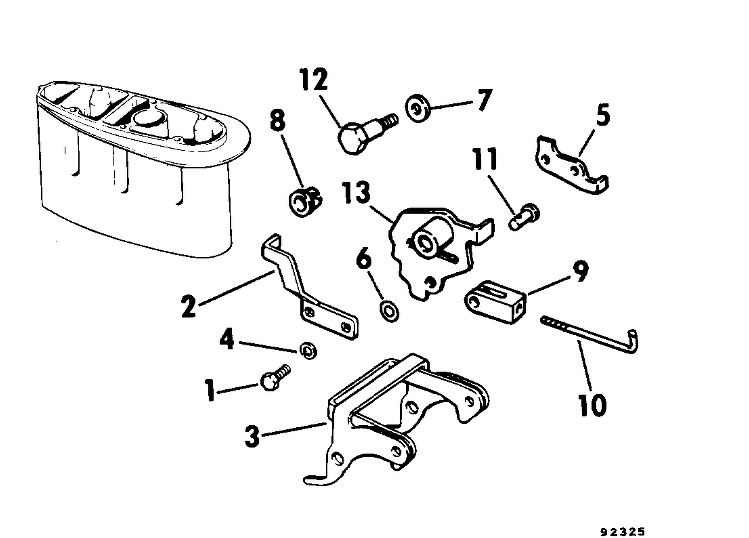 REVERSE THRUST KIT 9.9, 15 LONG MODELS ONLY