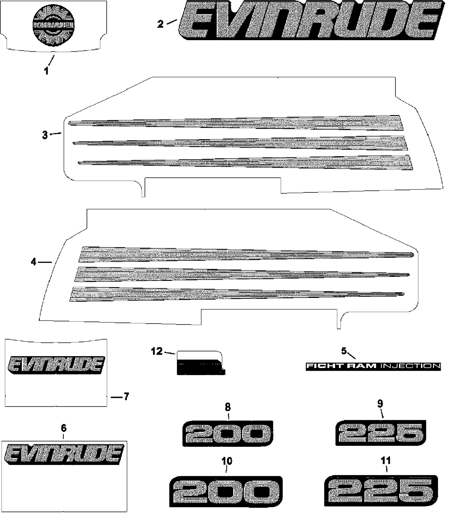 DECALS  - BLUE MODELS
