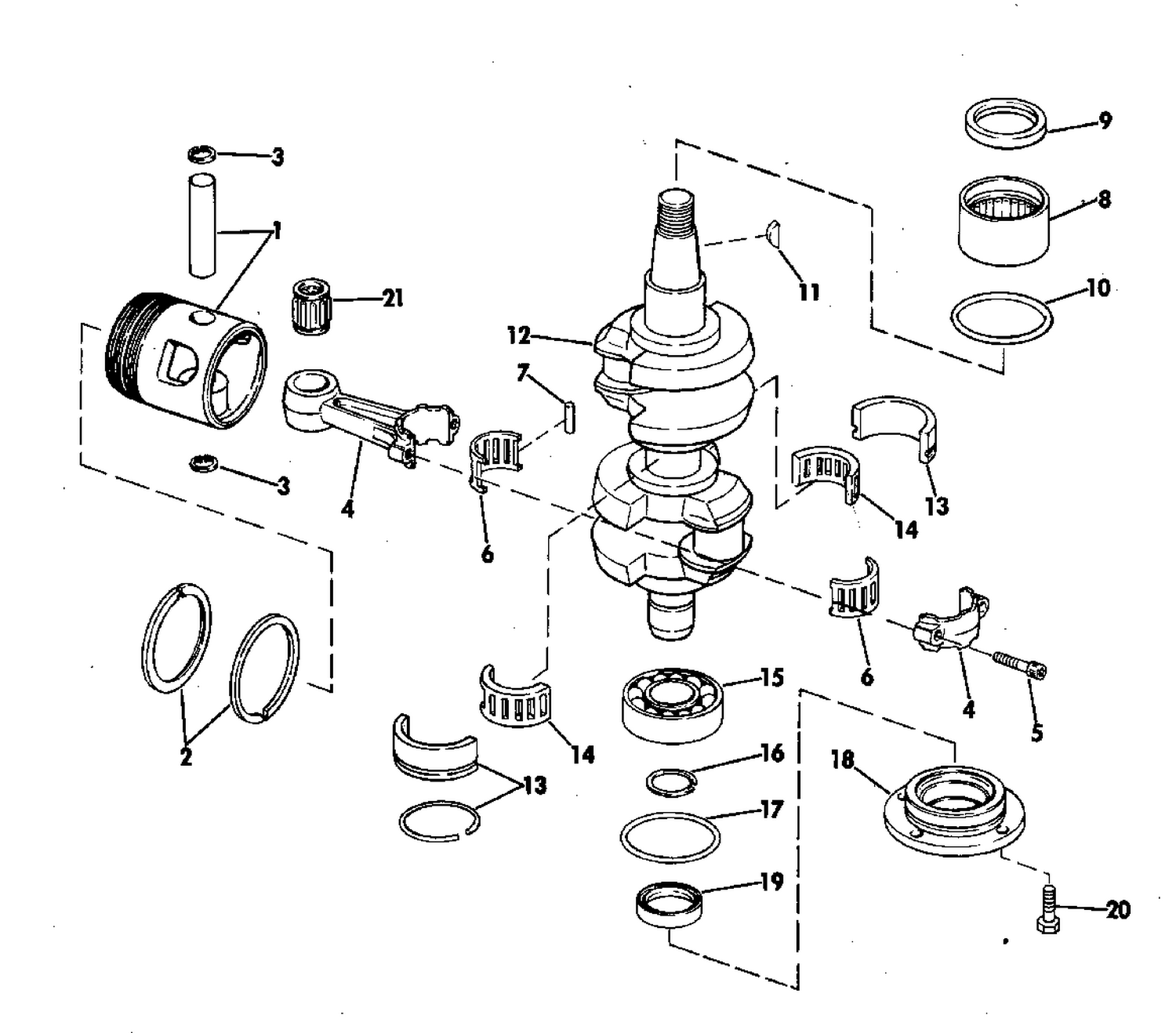 CRANKSHAFT & PISTON