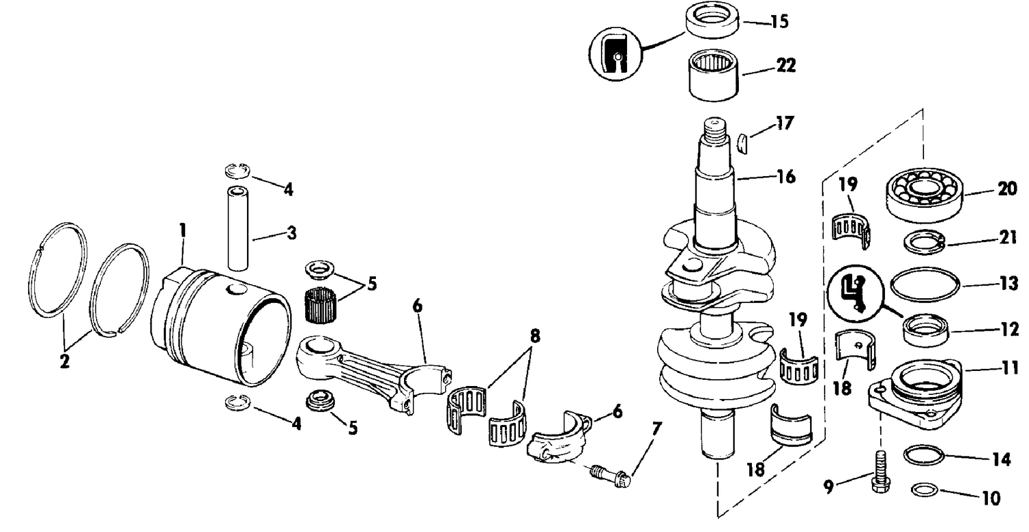 CRANKSHAFT & PISTON