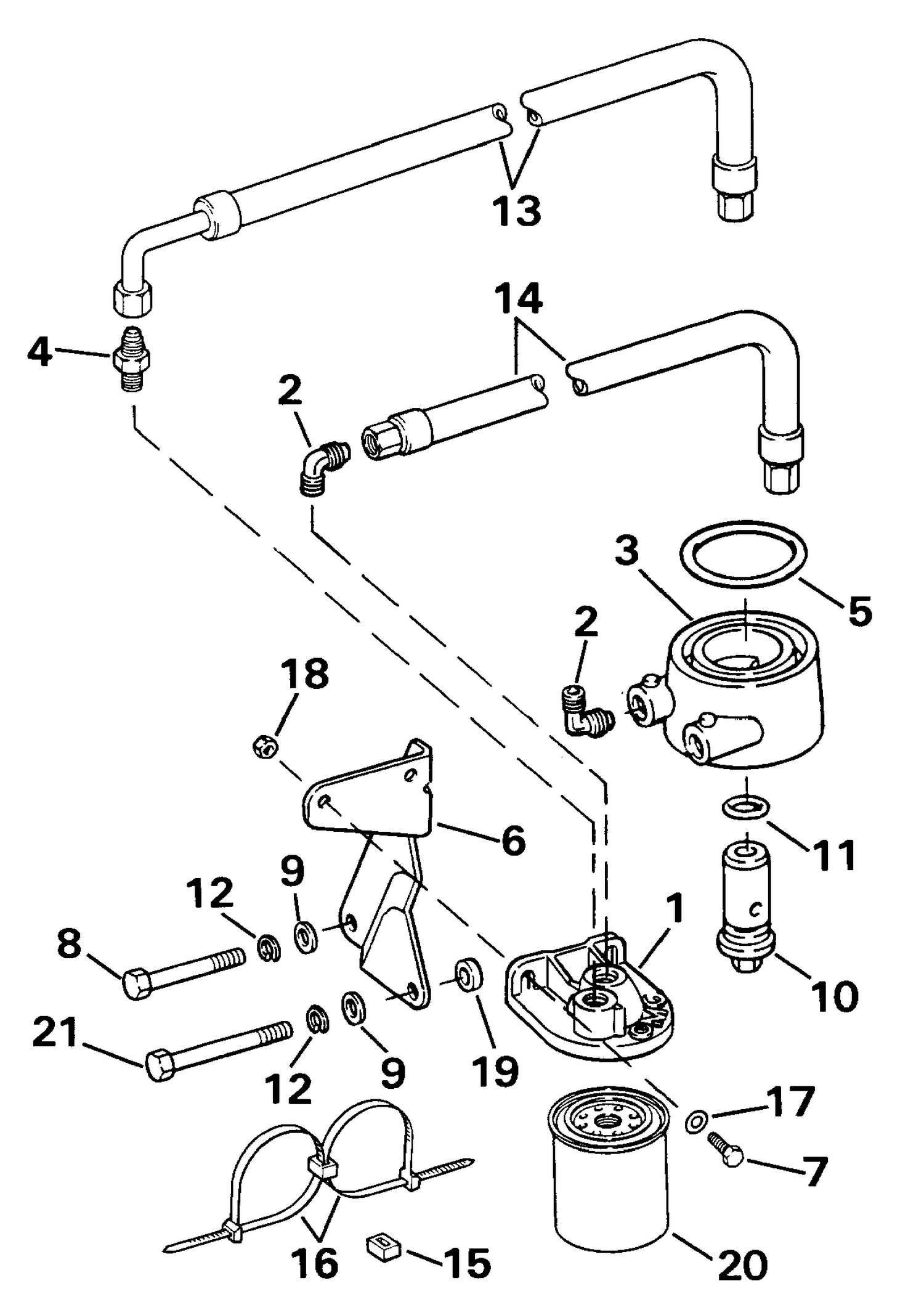 OIL SYSTEM (OMC KING COBRA)