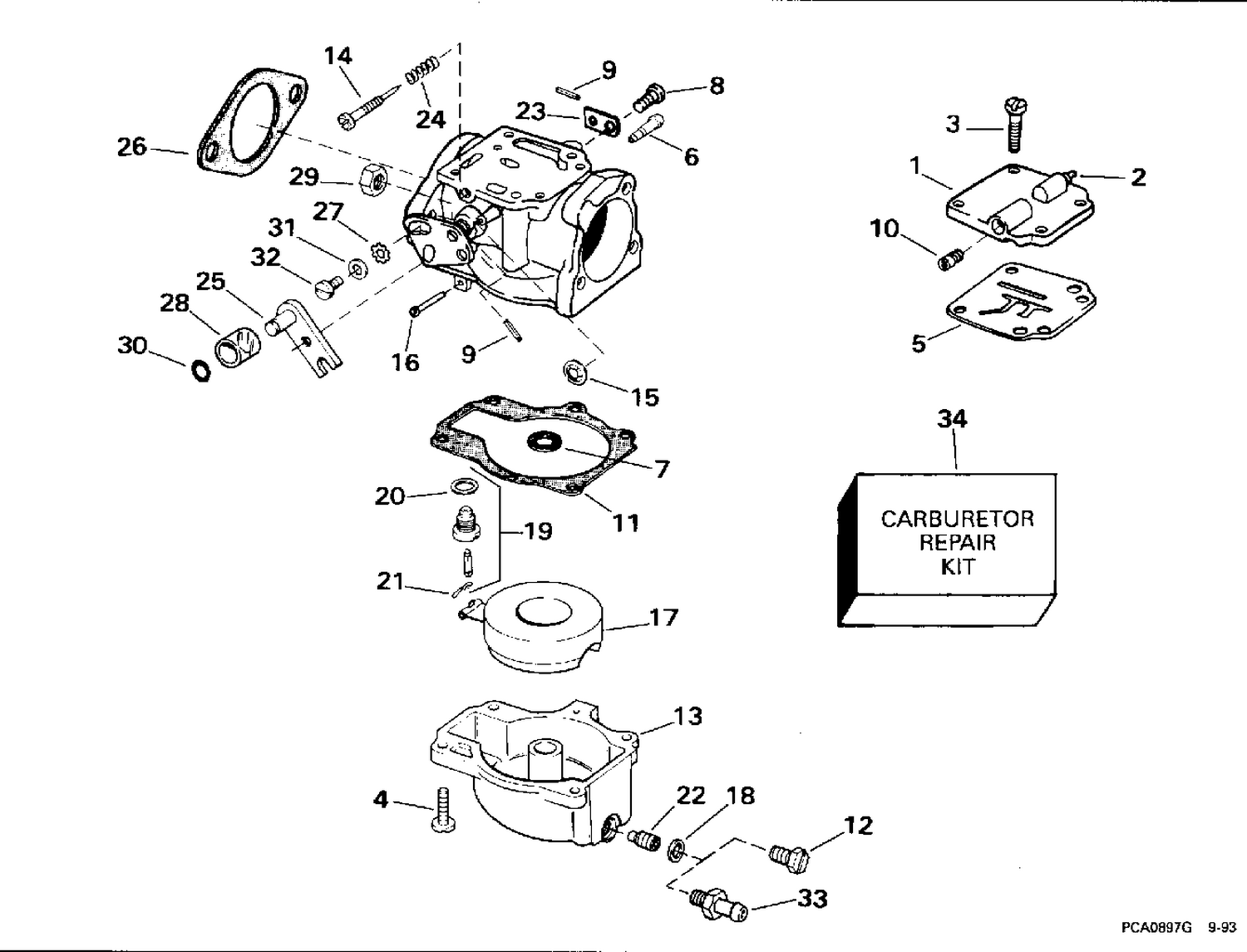 CARBURETOR - ALL 55 MODELS