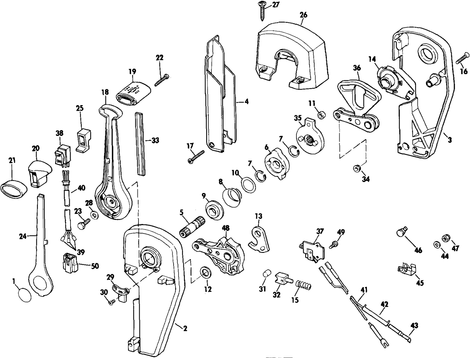 REMOTE CONTROL ASSEMBLY - BINNACLE MOUNT