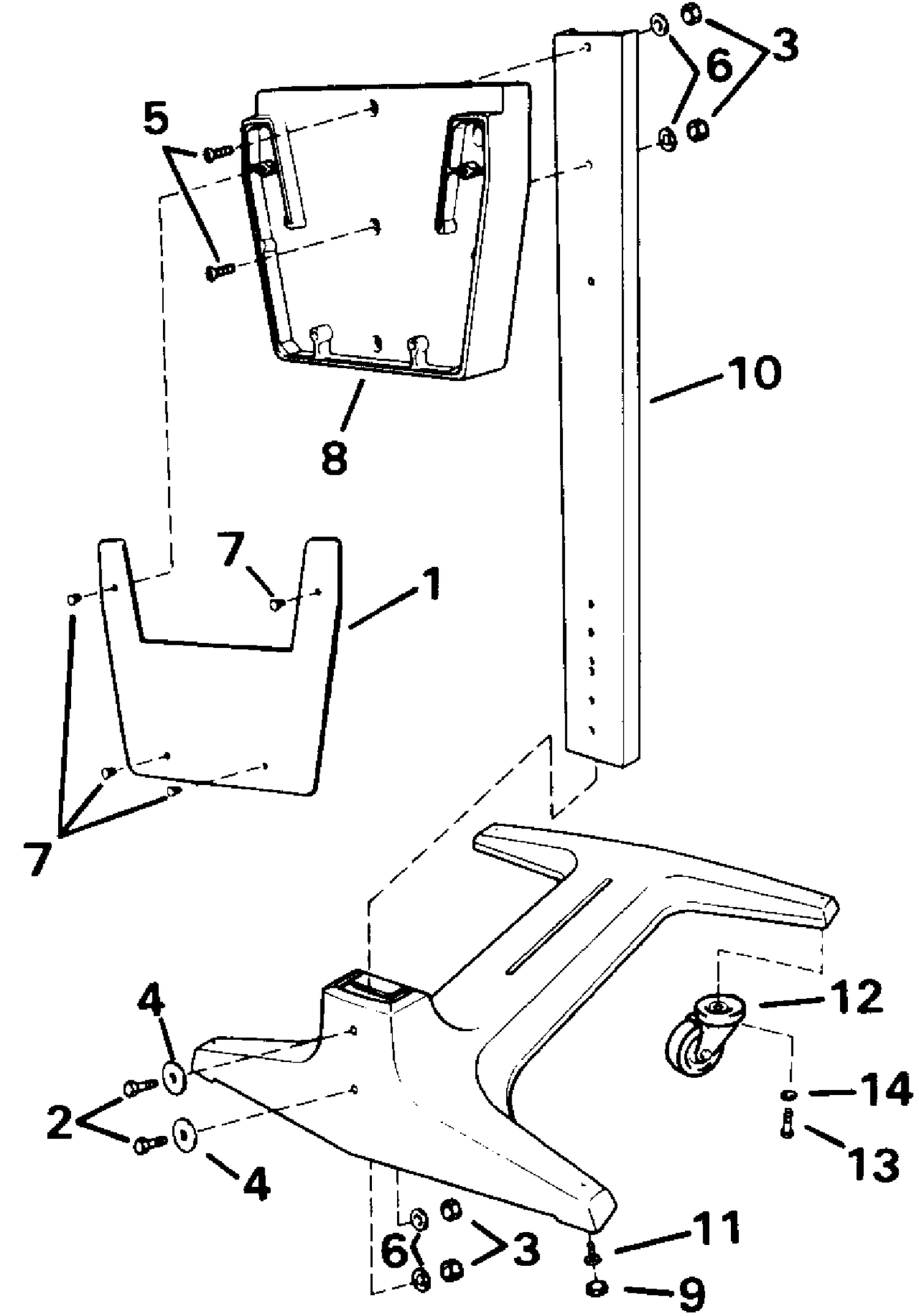 ENGINE DISPLAY STAND - 40 THRU V6