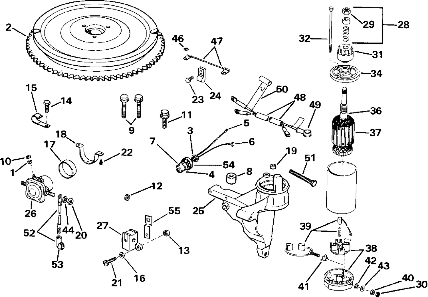 ELECTRIC STARTING KIT - 20, 25, 30, 35