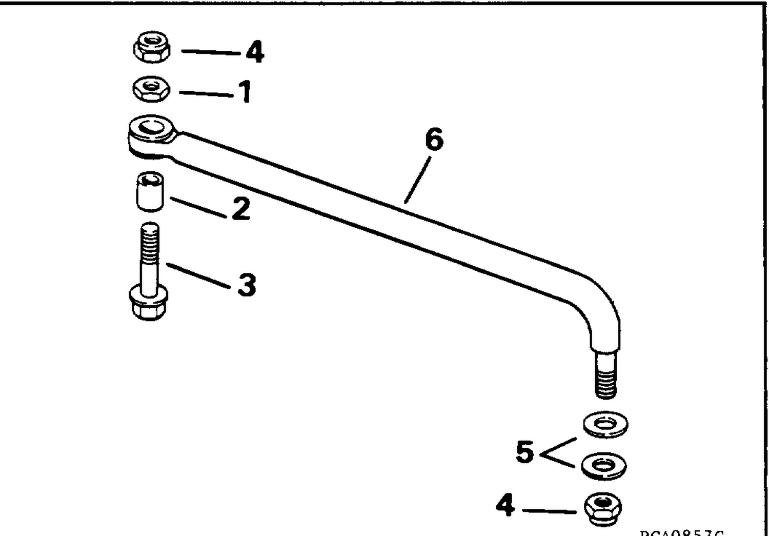 STEERING LINK KIT (W/O POWER TRIM & TILT)