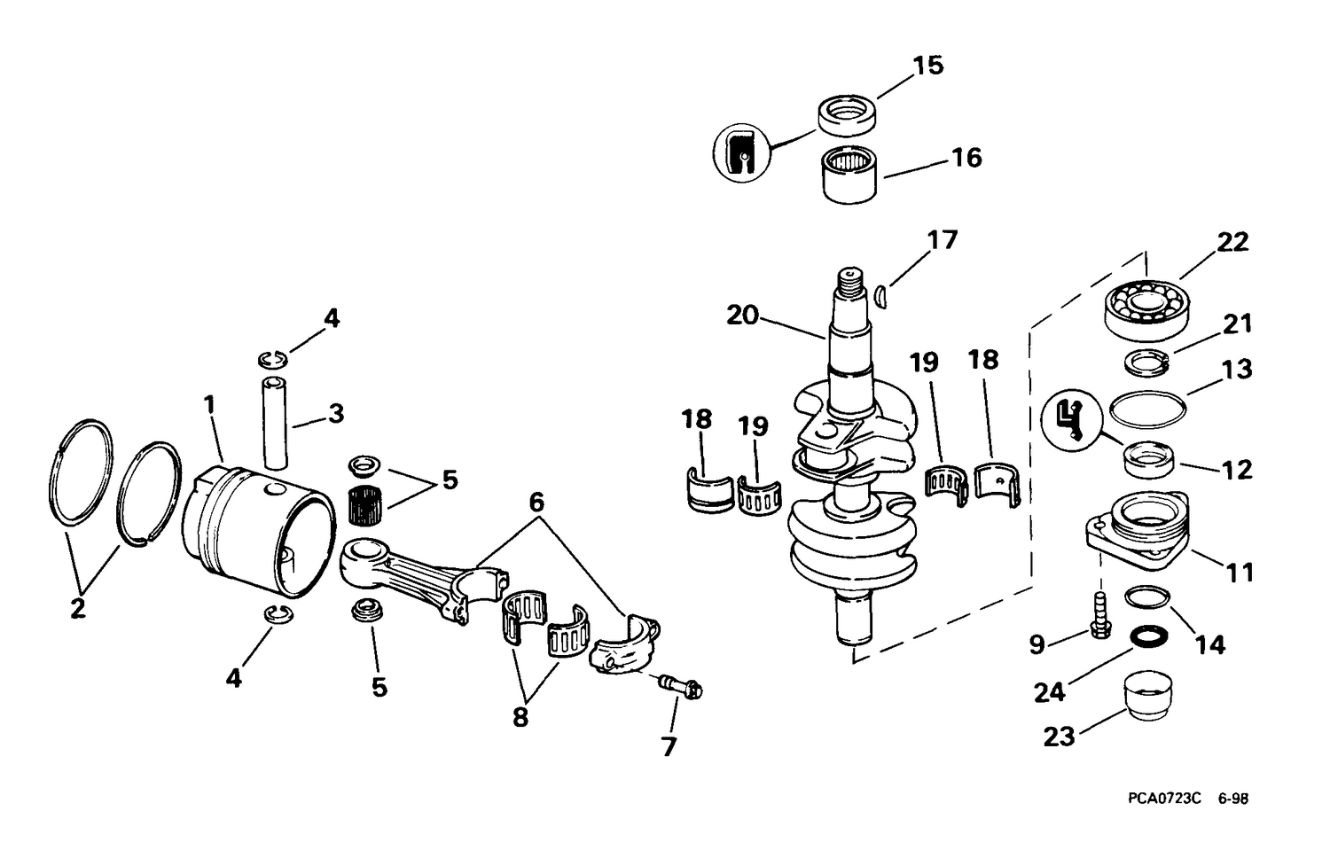 CRANKSHAFT & PISTON