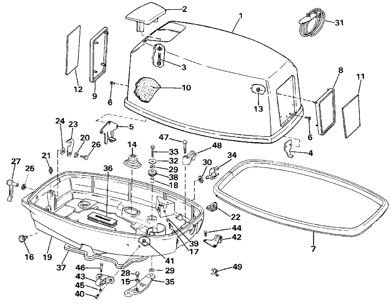 ENGINE COVER - EVINRUDE