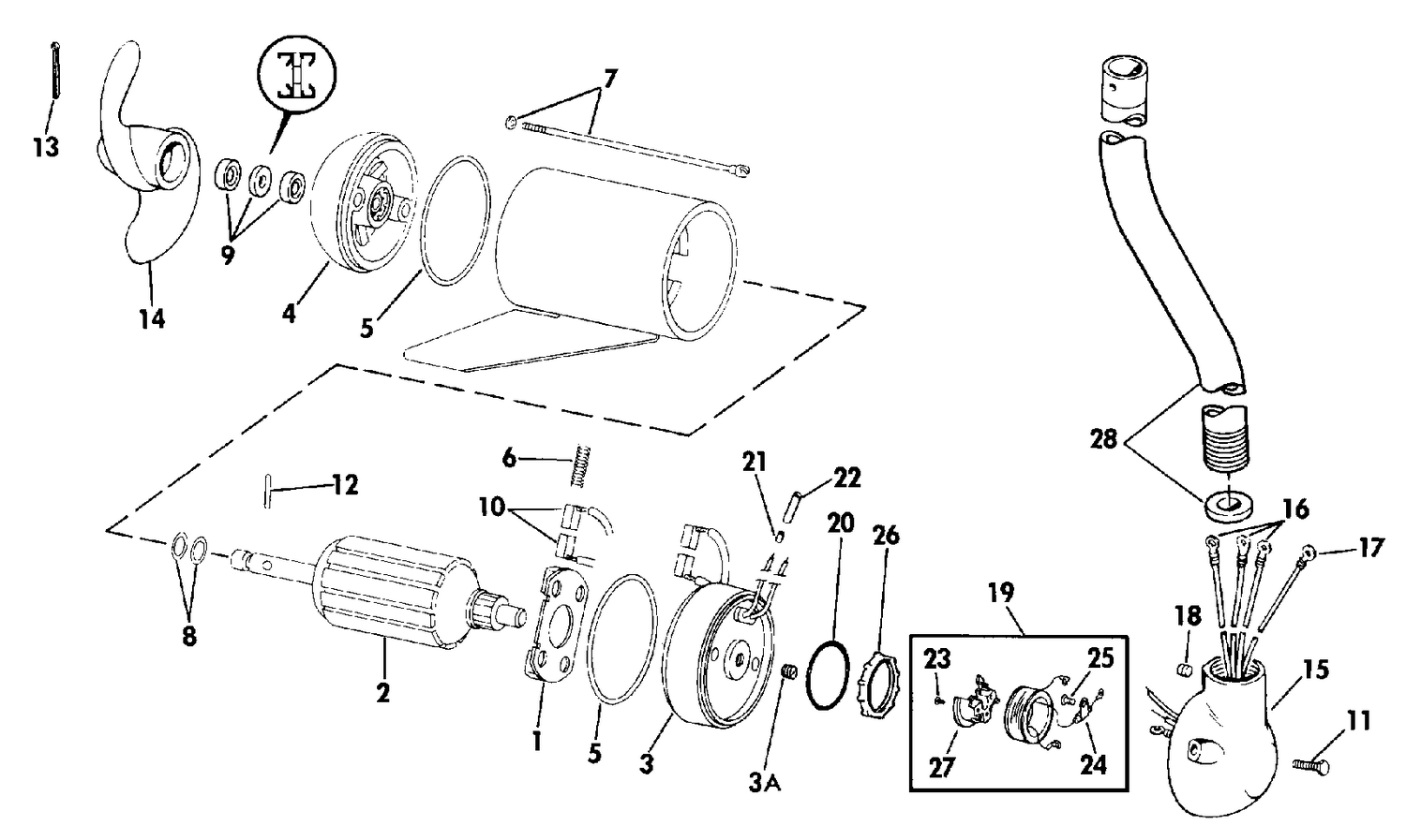 MOTOR AND ADAPTER GROUP / 24 VOLT