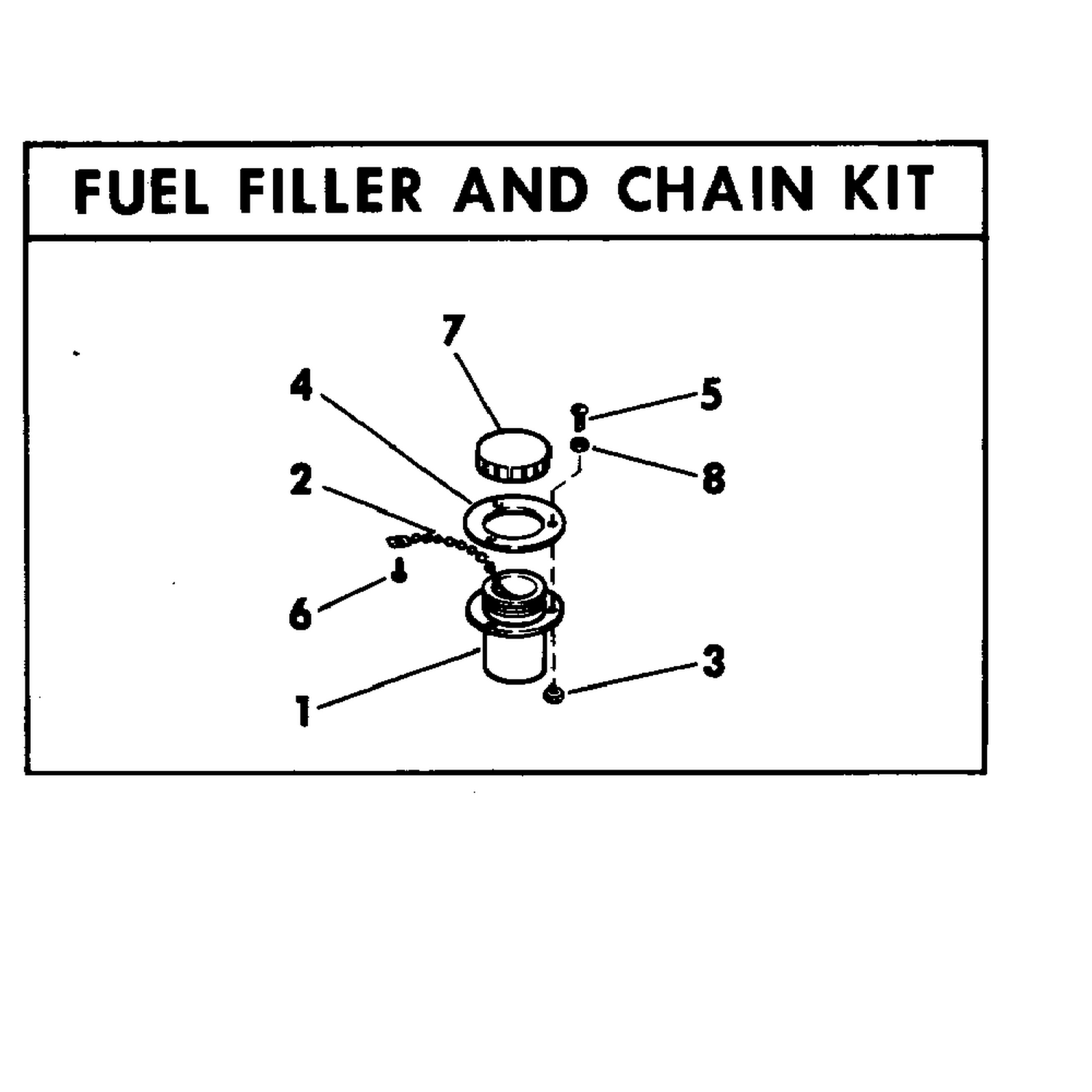 FUEL FILLER AND CHAIN KIT