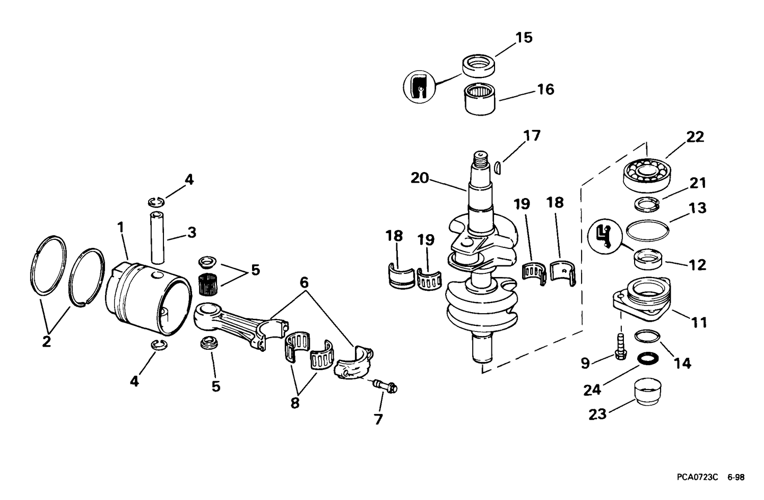 CRANKSHAFT & PISTON