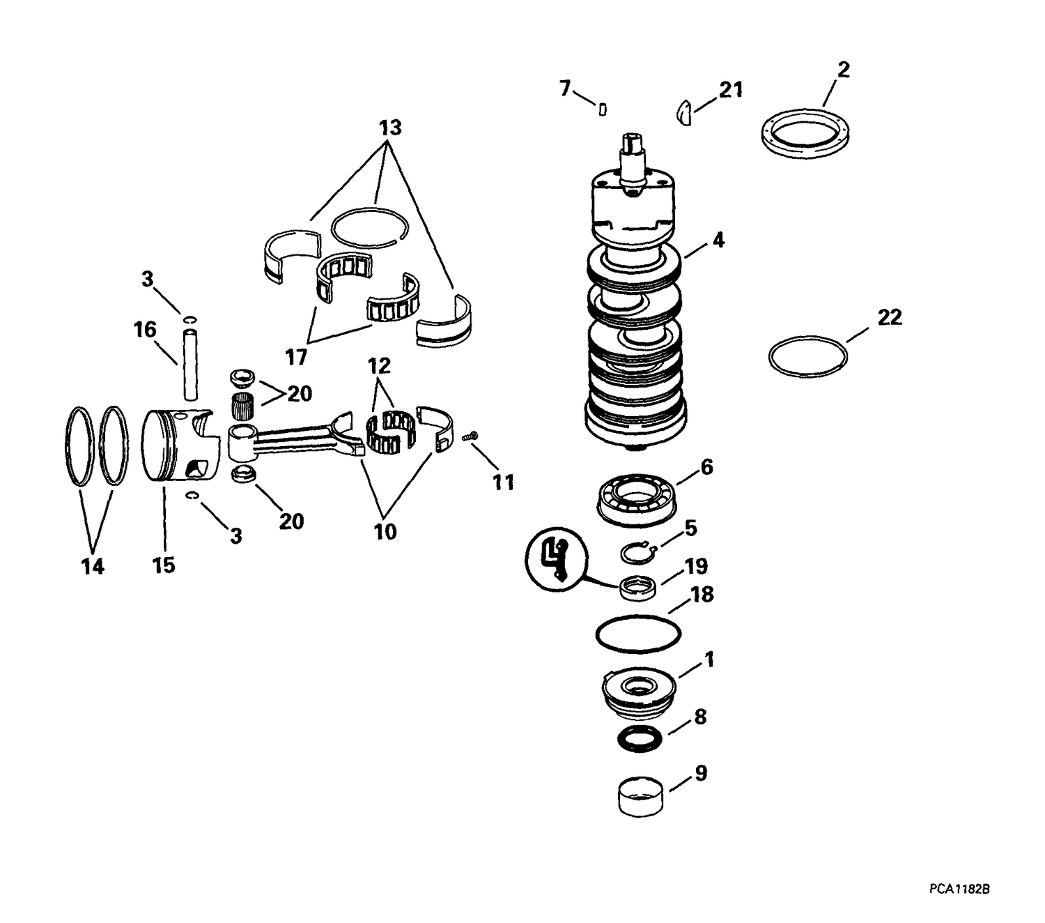 CRANKSHAFT & PISTON