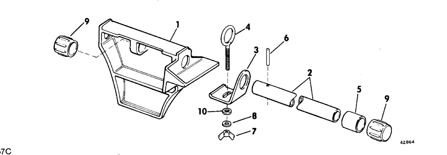 CANOE MOTOR BRACKET KIT