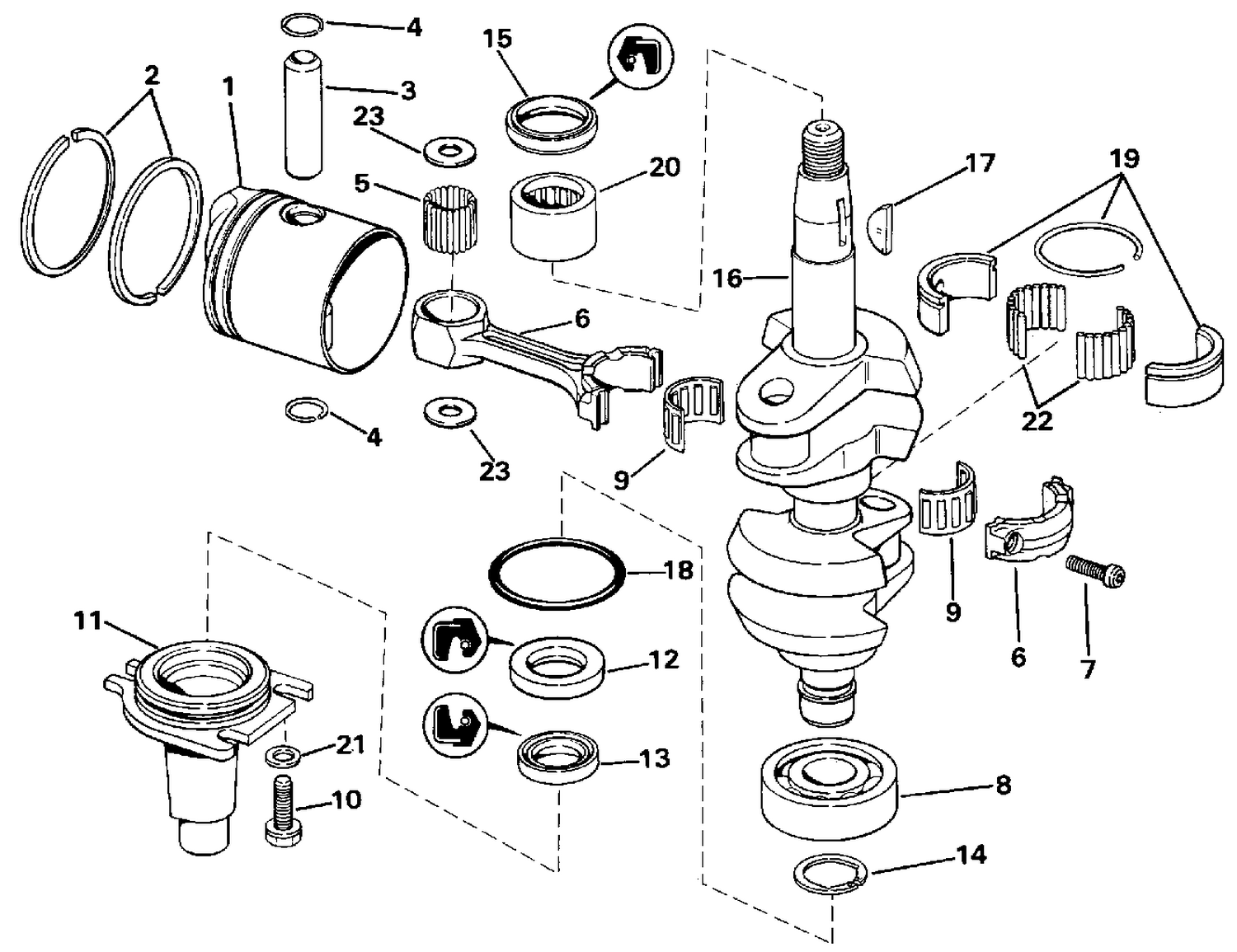 CRANKSHAFT & PISTON