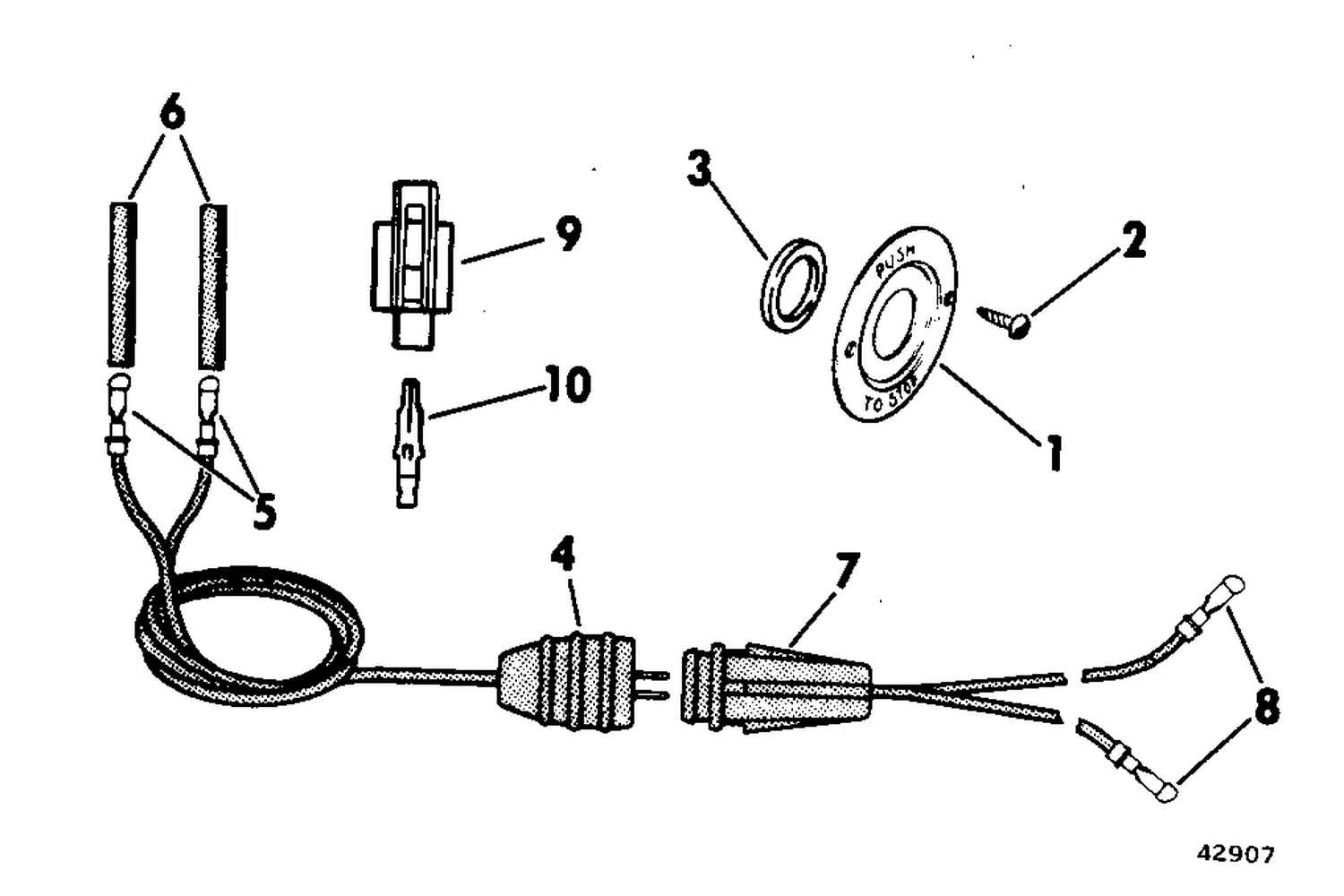 STOP SWITCH EXTENSION KIT MANUAL START MODELS