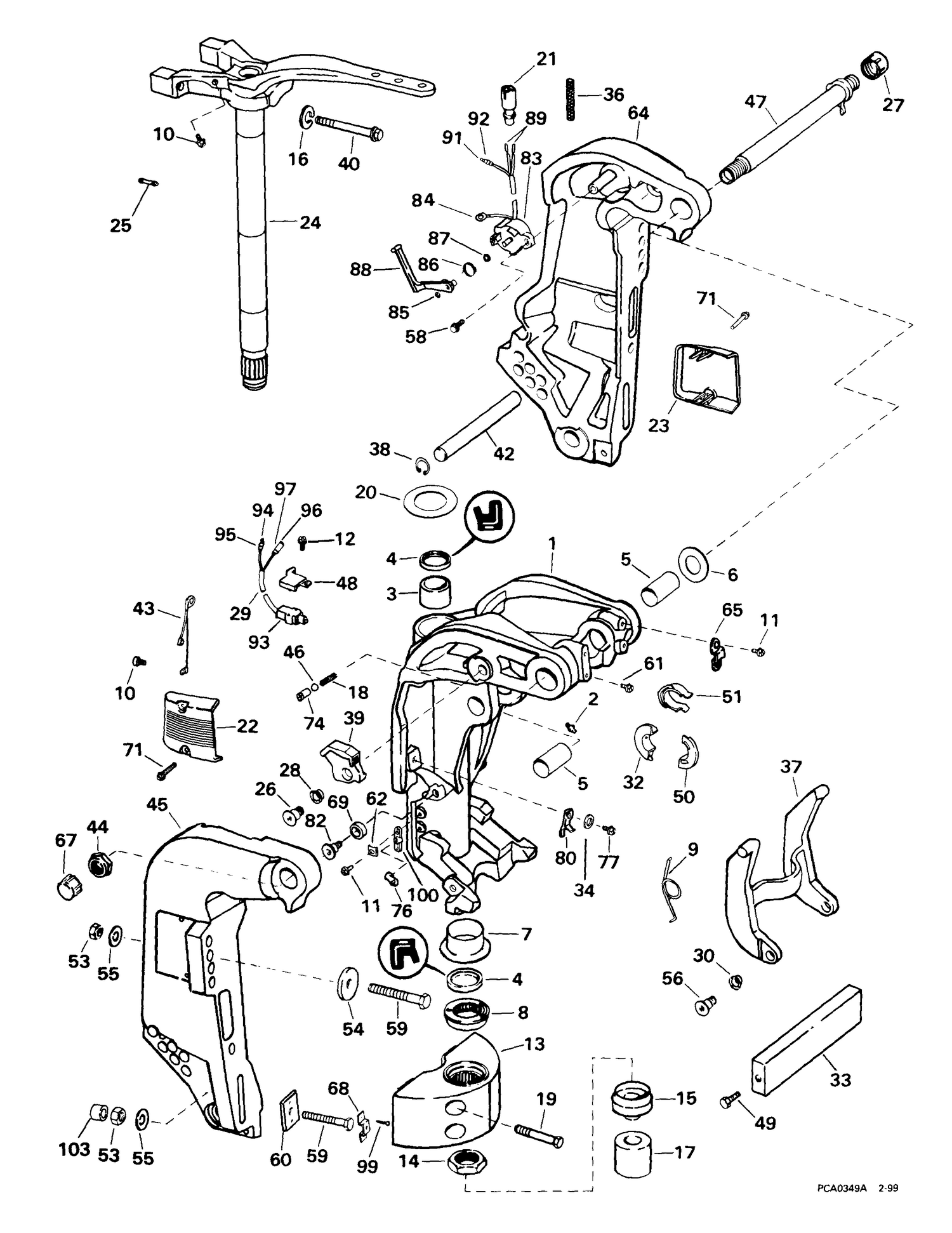 STERN & SWIVEL BRACKET