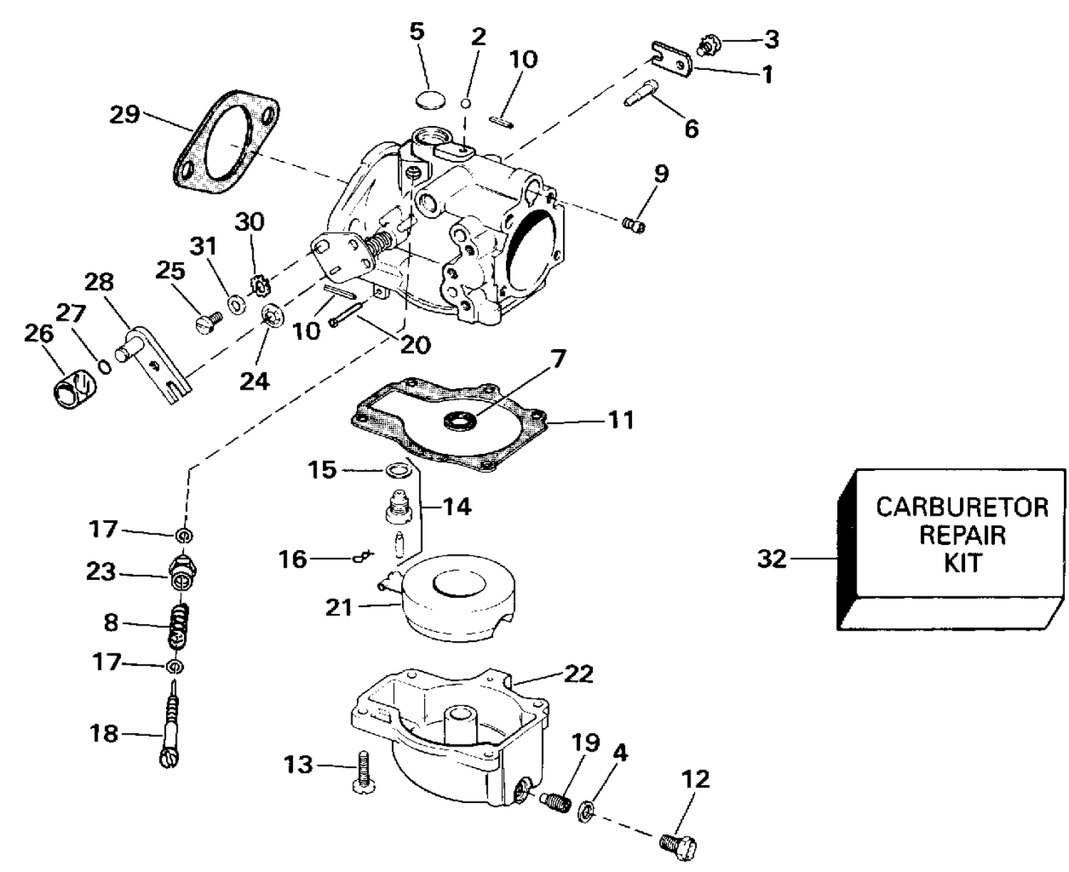 CARBURETOR - ALL 50 MODELS