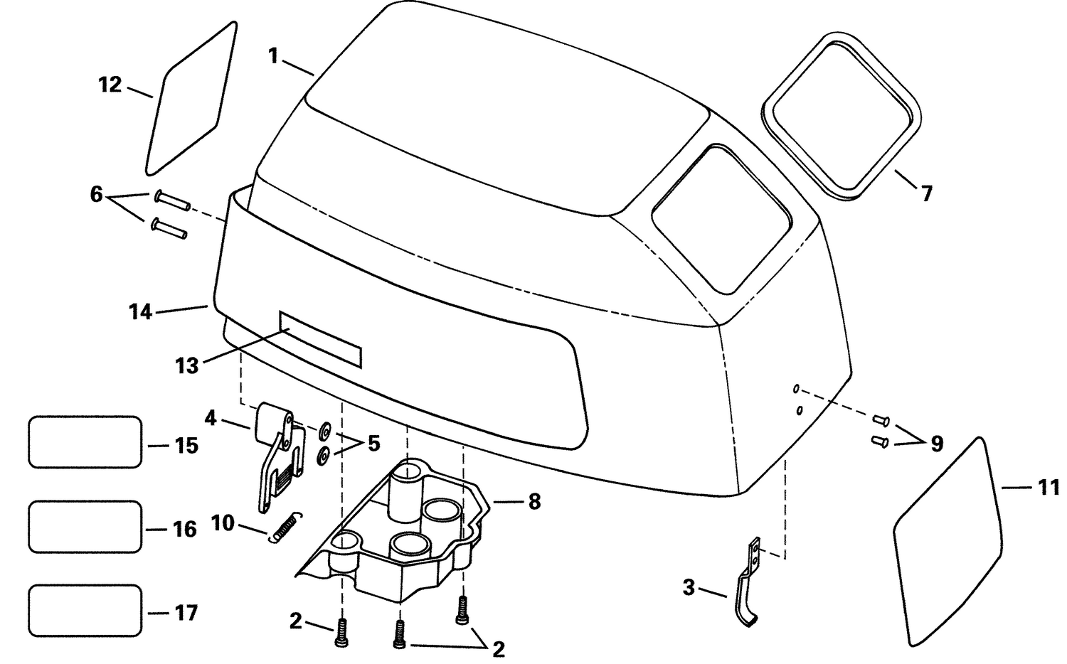 ENGINE COVER - JOHNSON