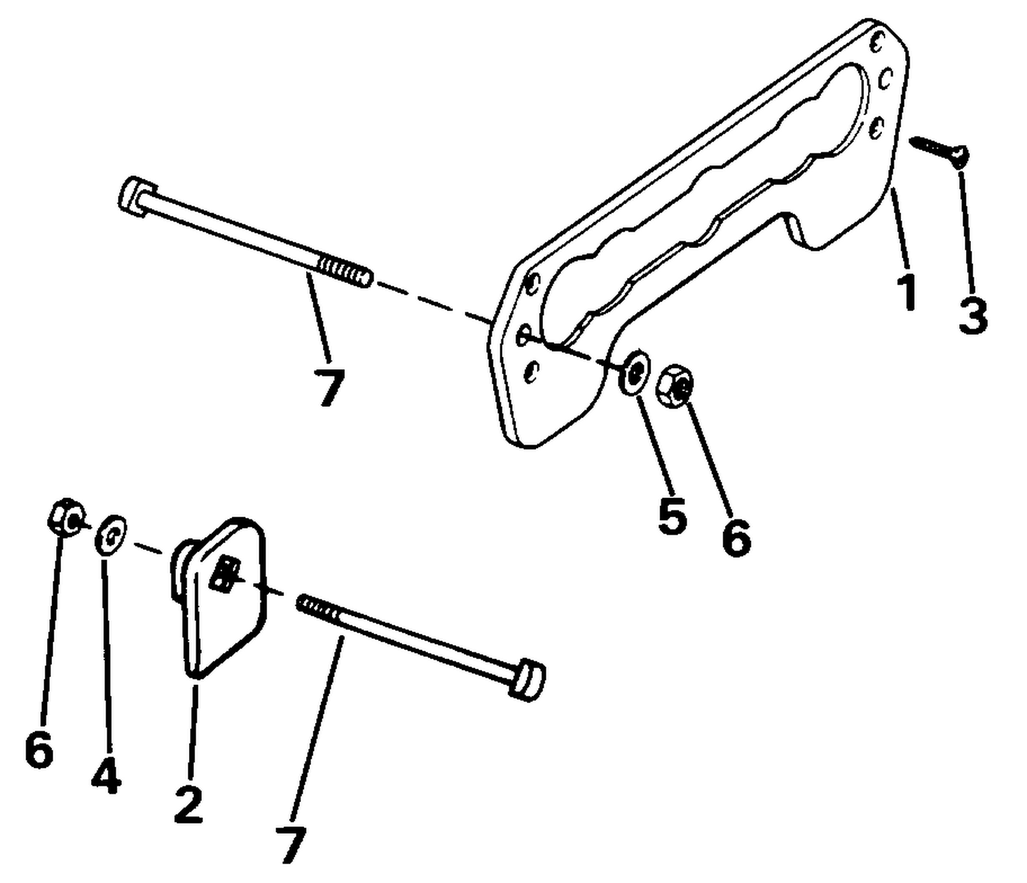 TRANSOM PLATE KIT 40 THRU 55