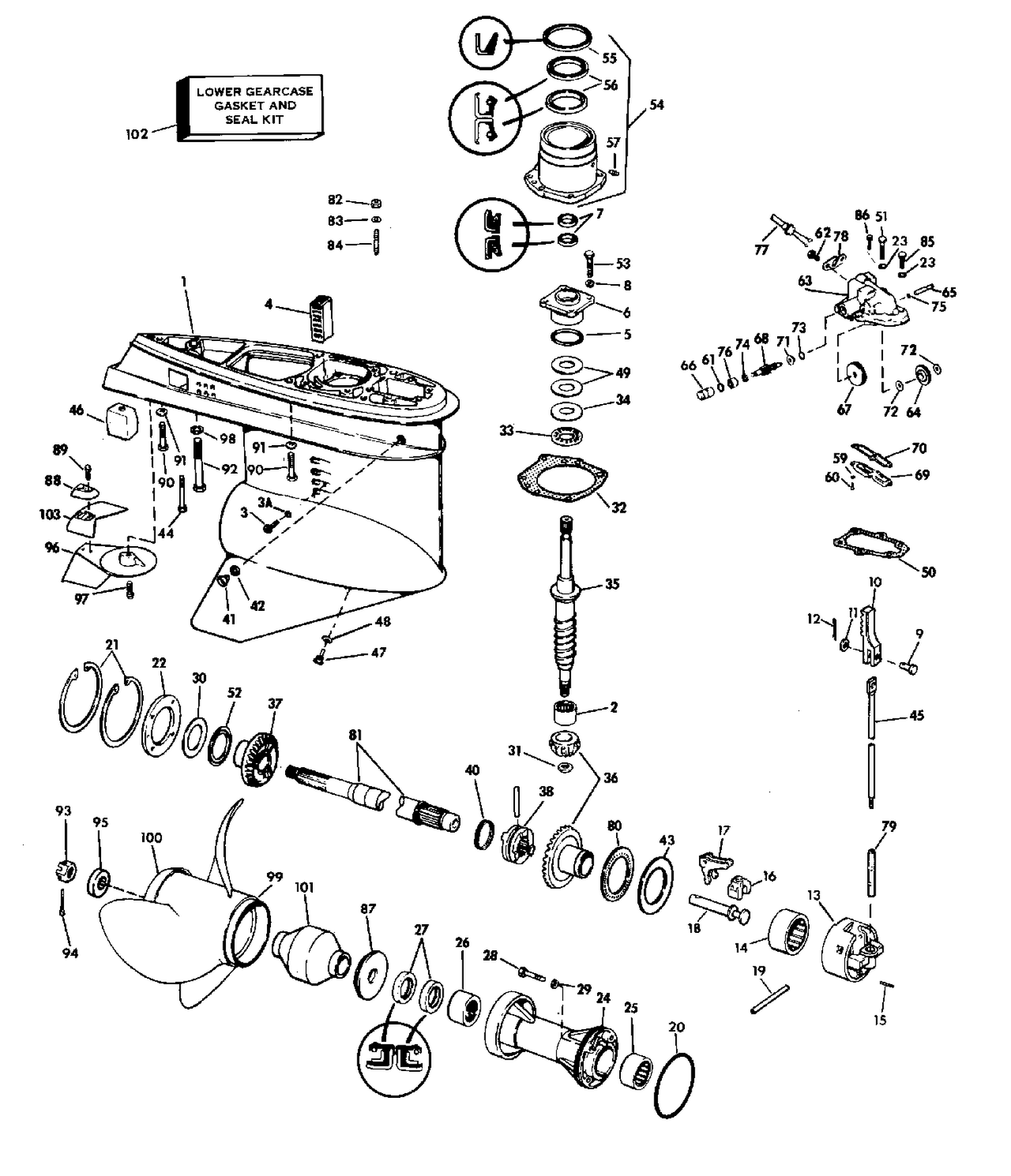 LOWER GEARCASE GROUP