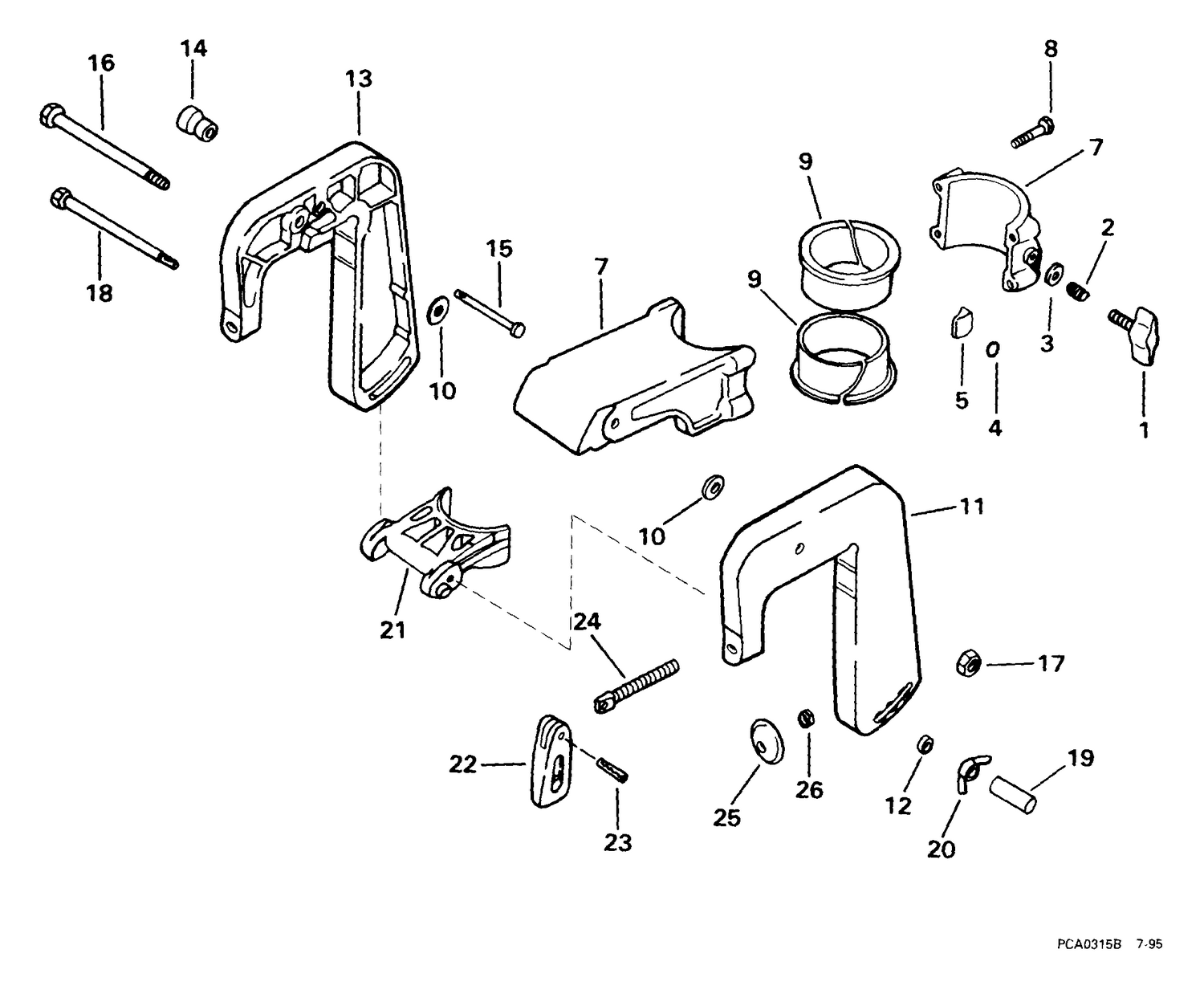 STERN BRACKET & SWIVEL BRACKET