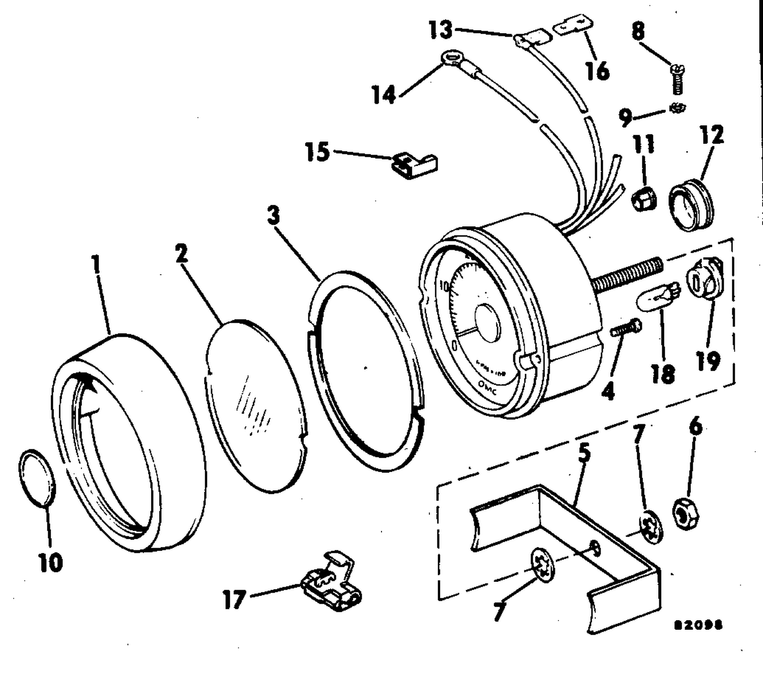 TACHOMETER KIT - SUN SHIELD