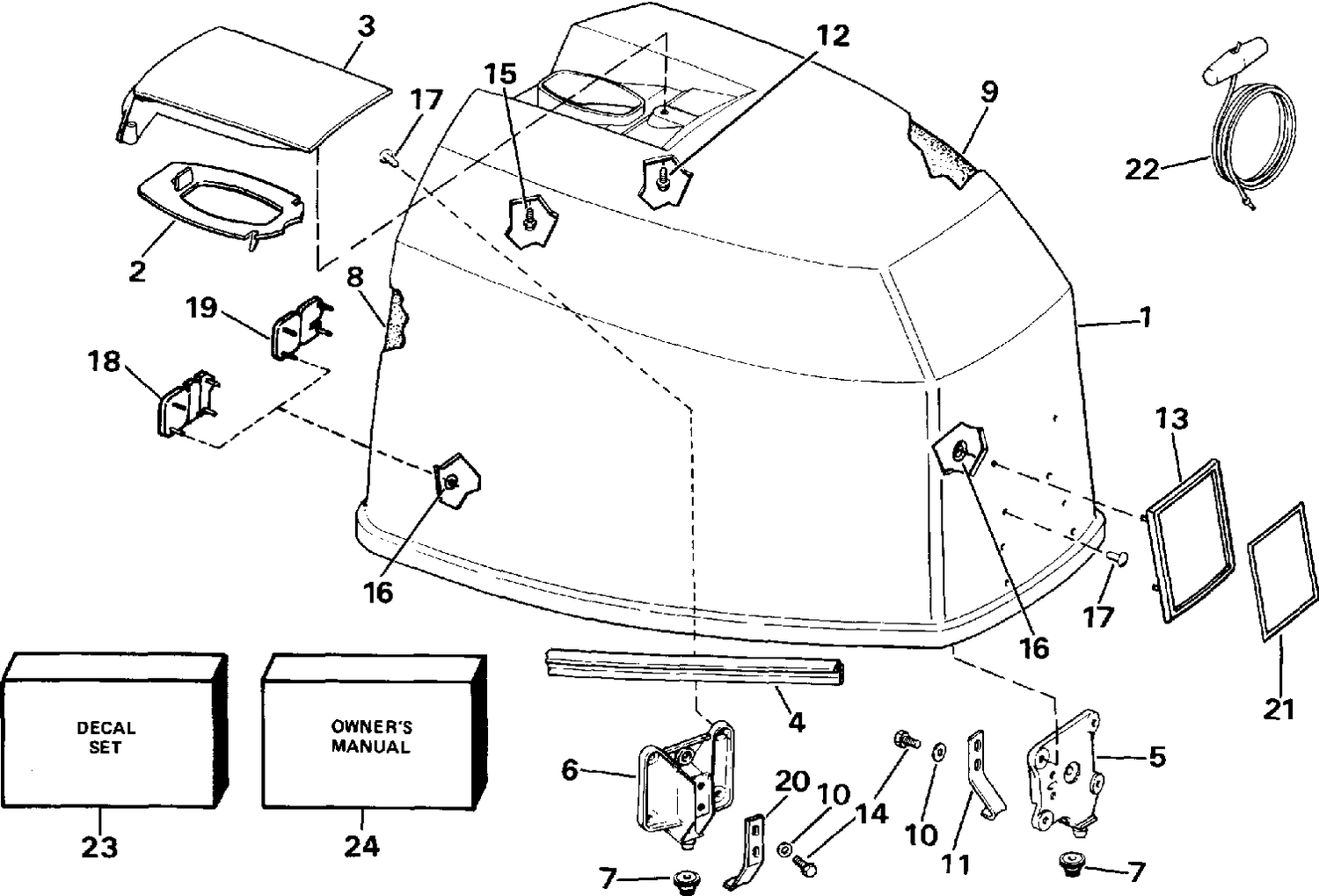 ENGINE COVER - EVINRUDE
