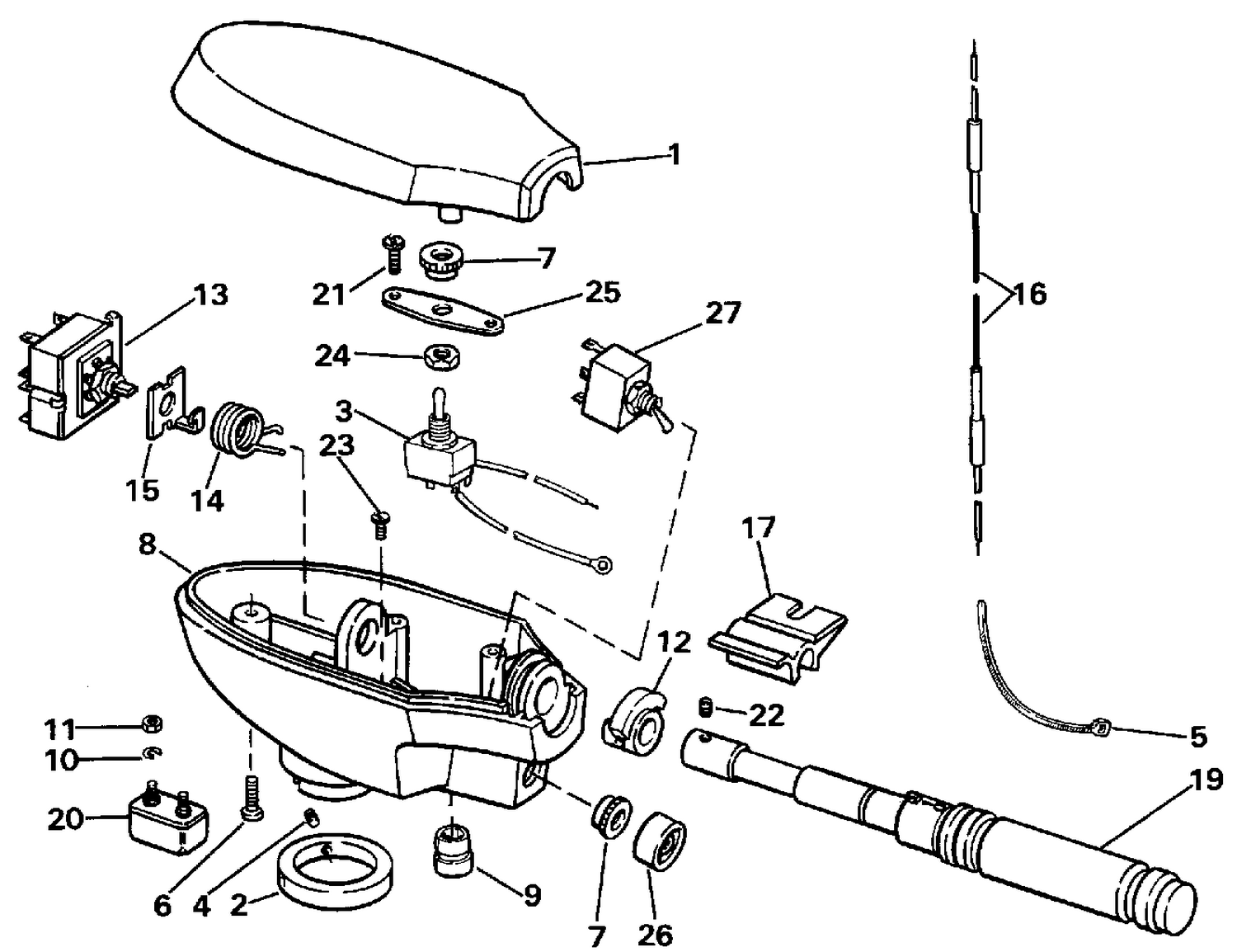 STEERING HOUSING GROUP / HAND STEERING MODEL