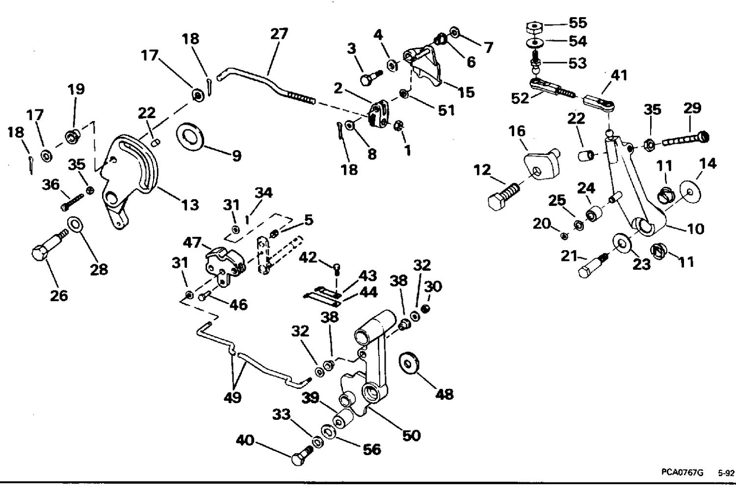 SHIFT & THROTTLE LINKAGE