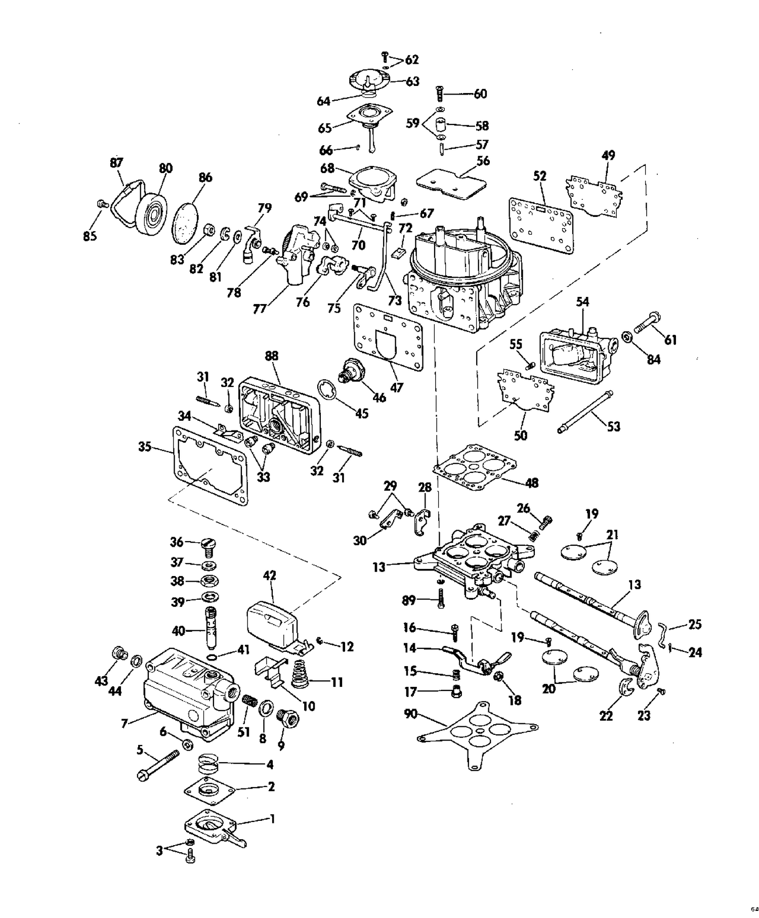 CARBURETOR ASSEMBLY 235 HP