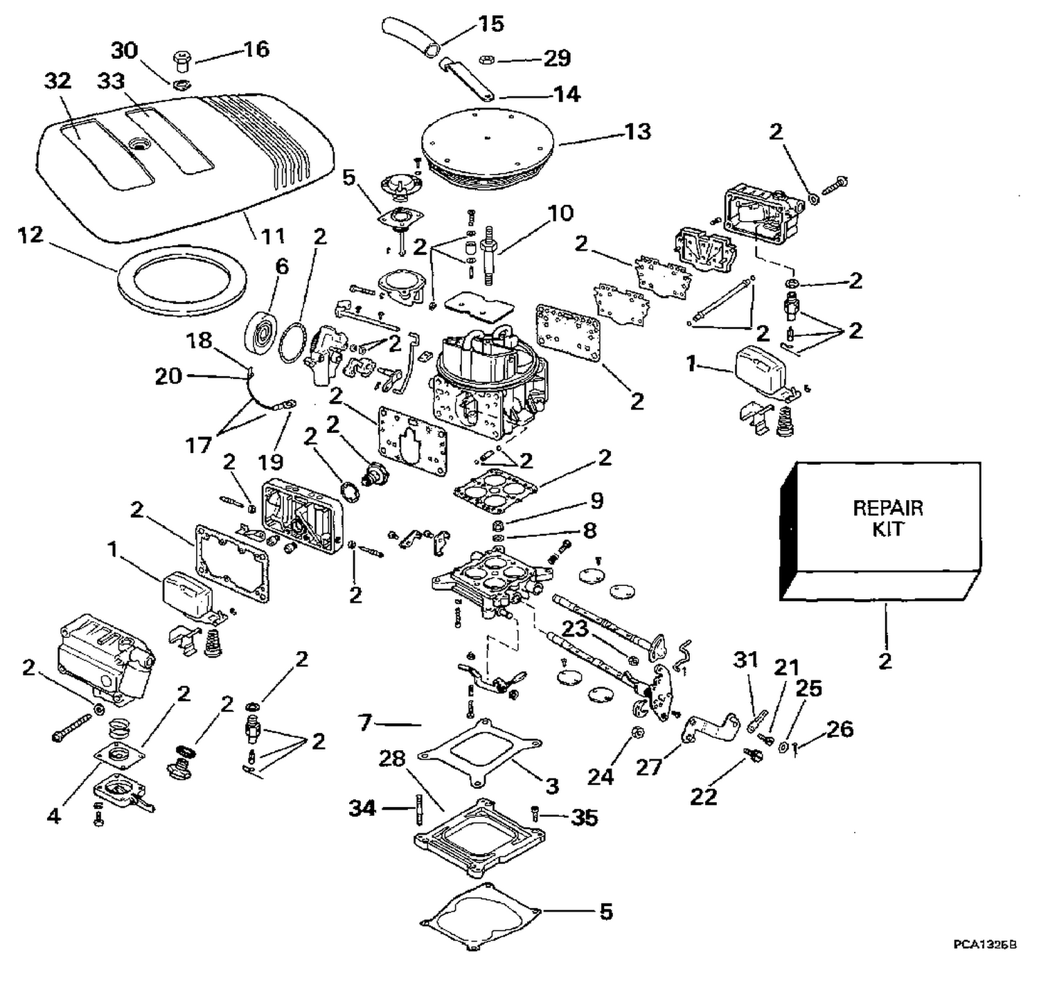 CARBURETOR - 4V MODELS