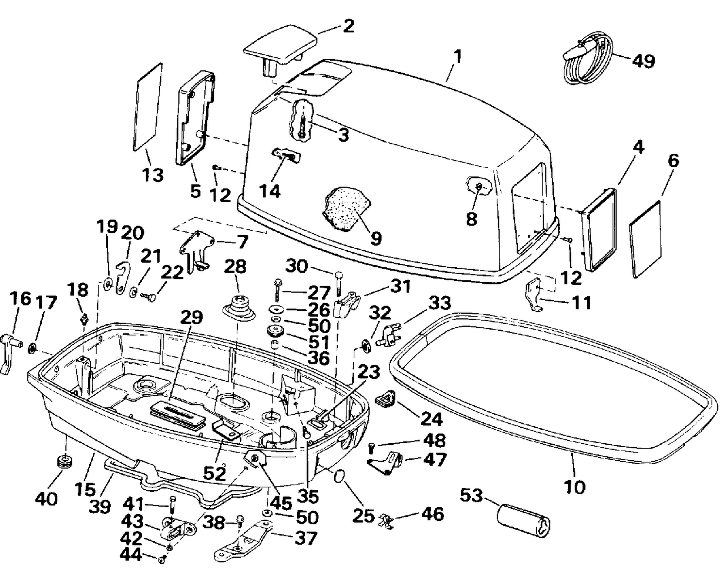 ENGINE COVER - EVINRUDE