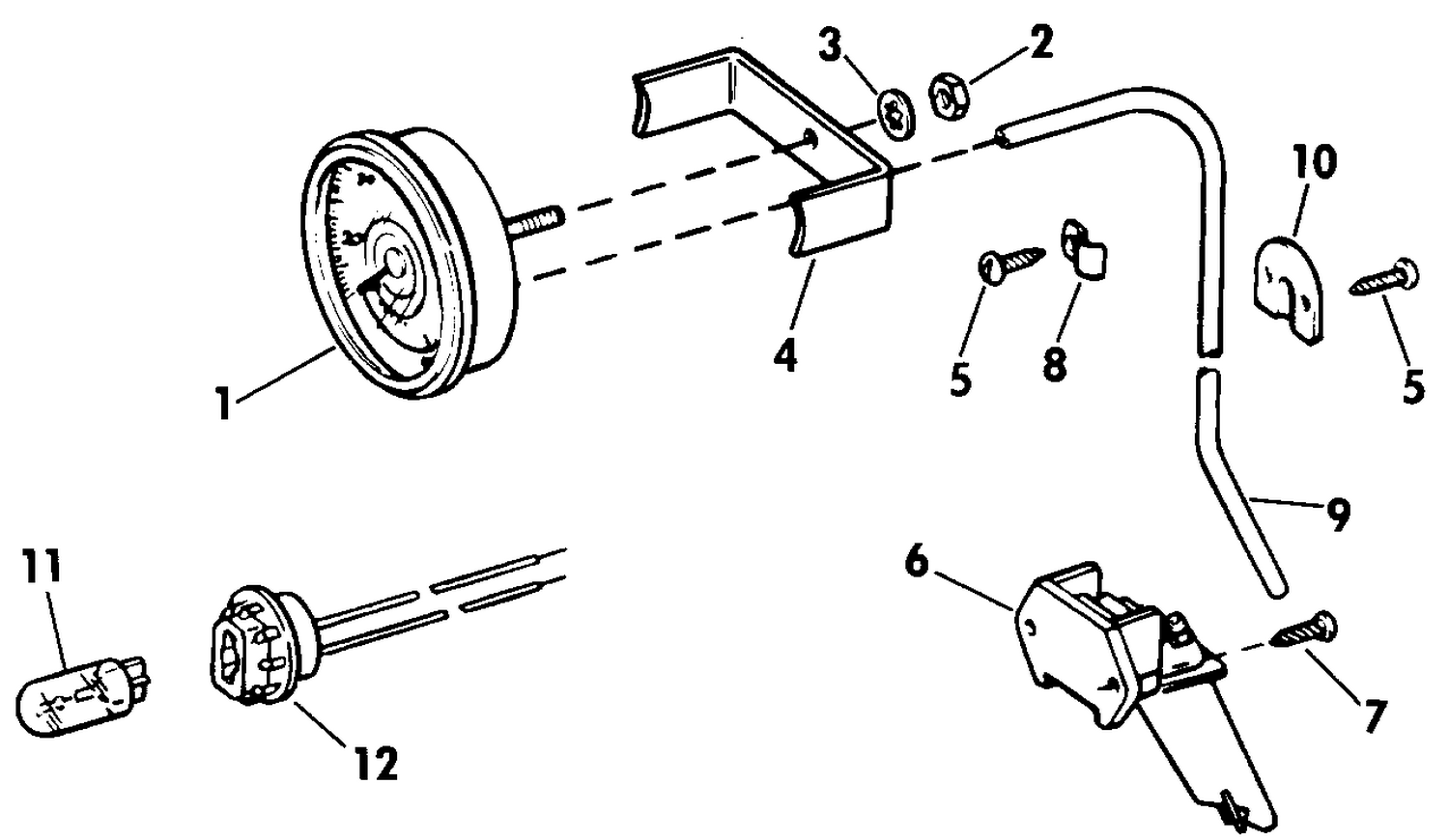 SPEEDOMETER KIT-FLUSH MOUNT