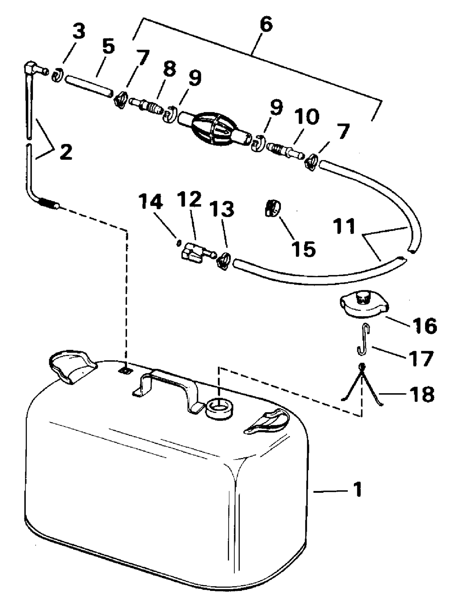 FUEL TANK WITHOUT GAUGE